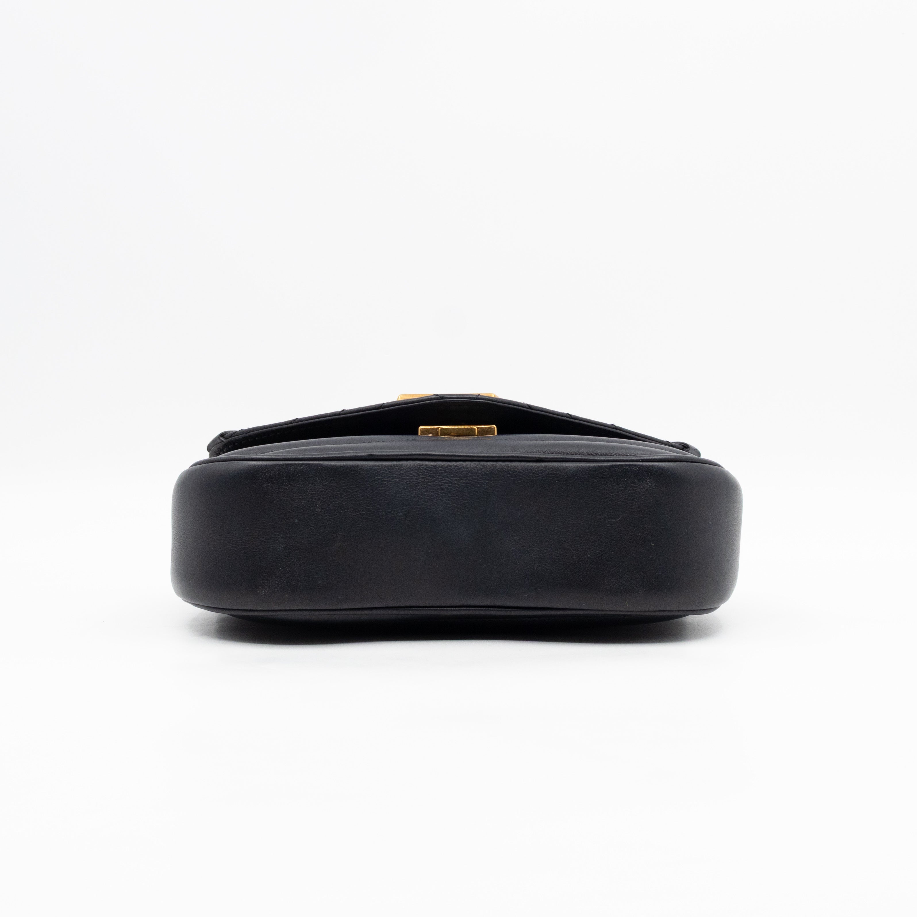 New Wave PM Shoulder Bag Black Leather