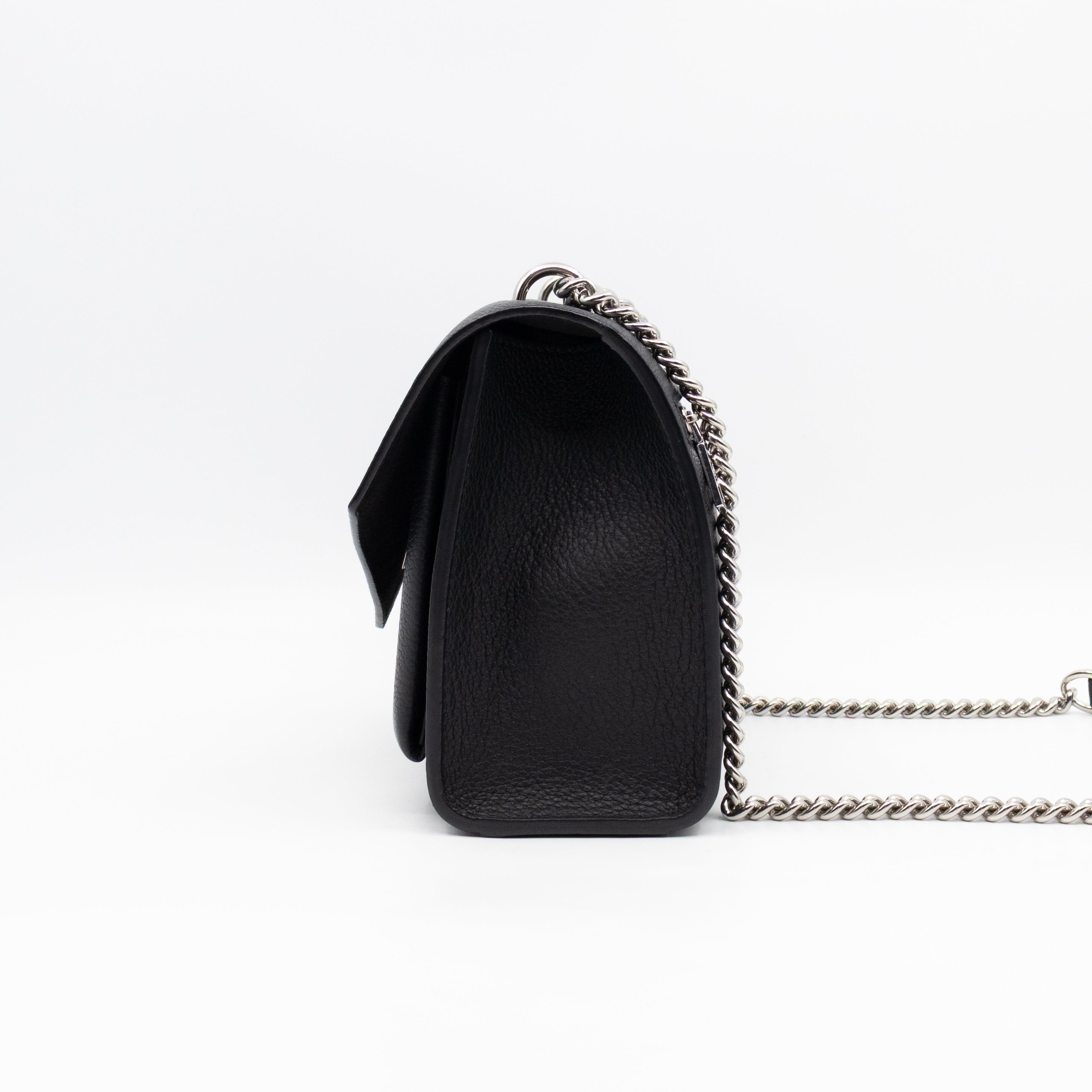 Mylockme Chain Bag Black Leather