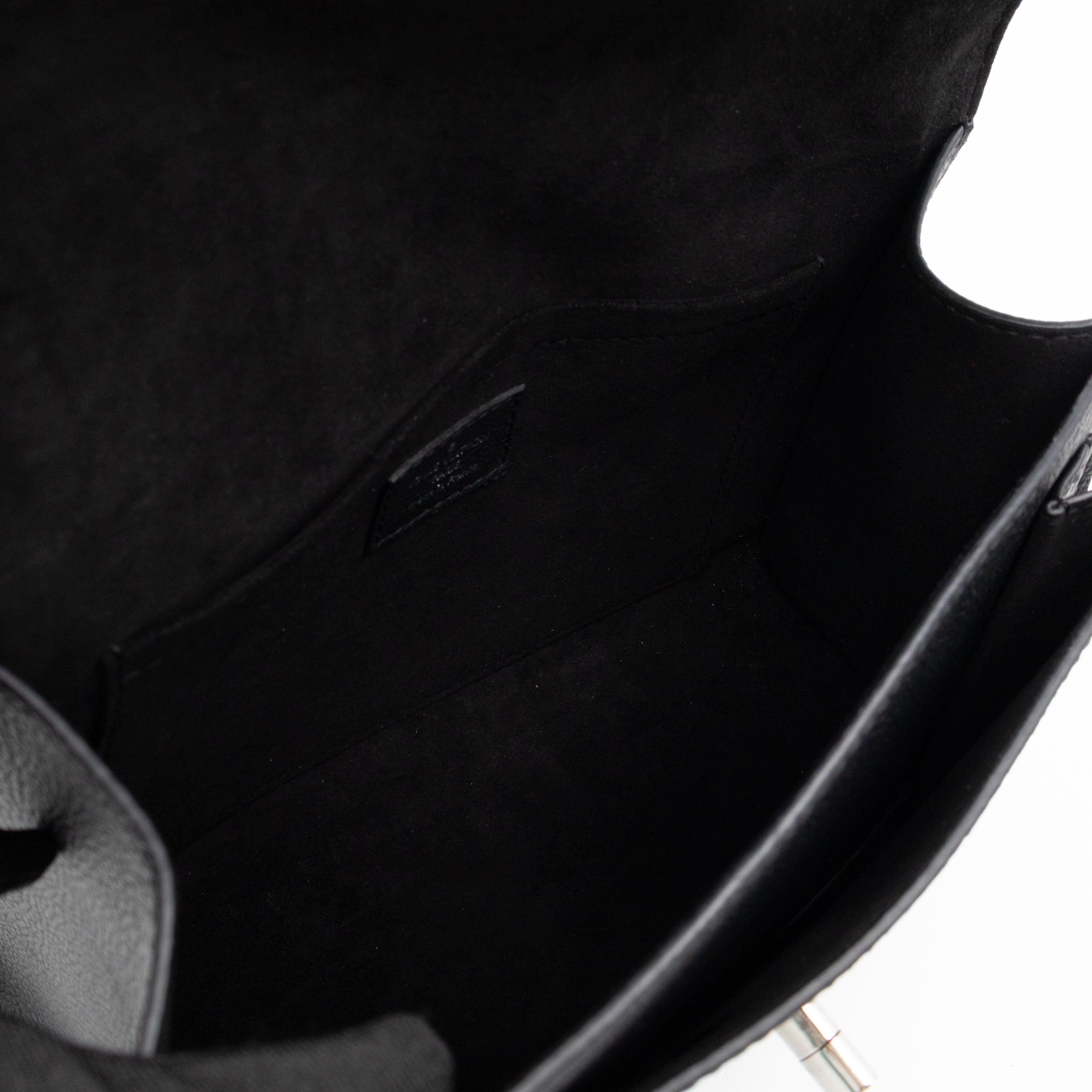 Mylockme Chain Bag Black Leather