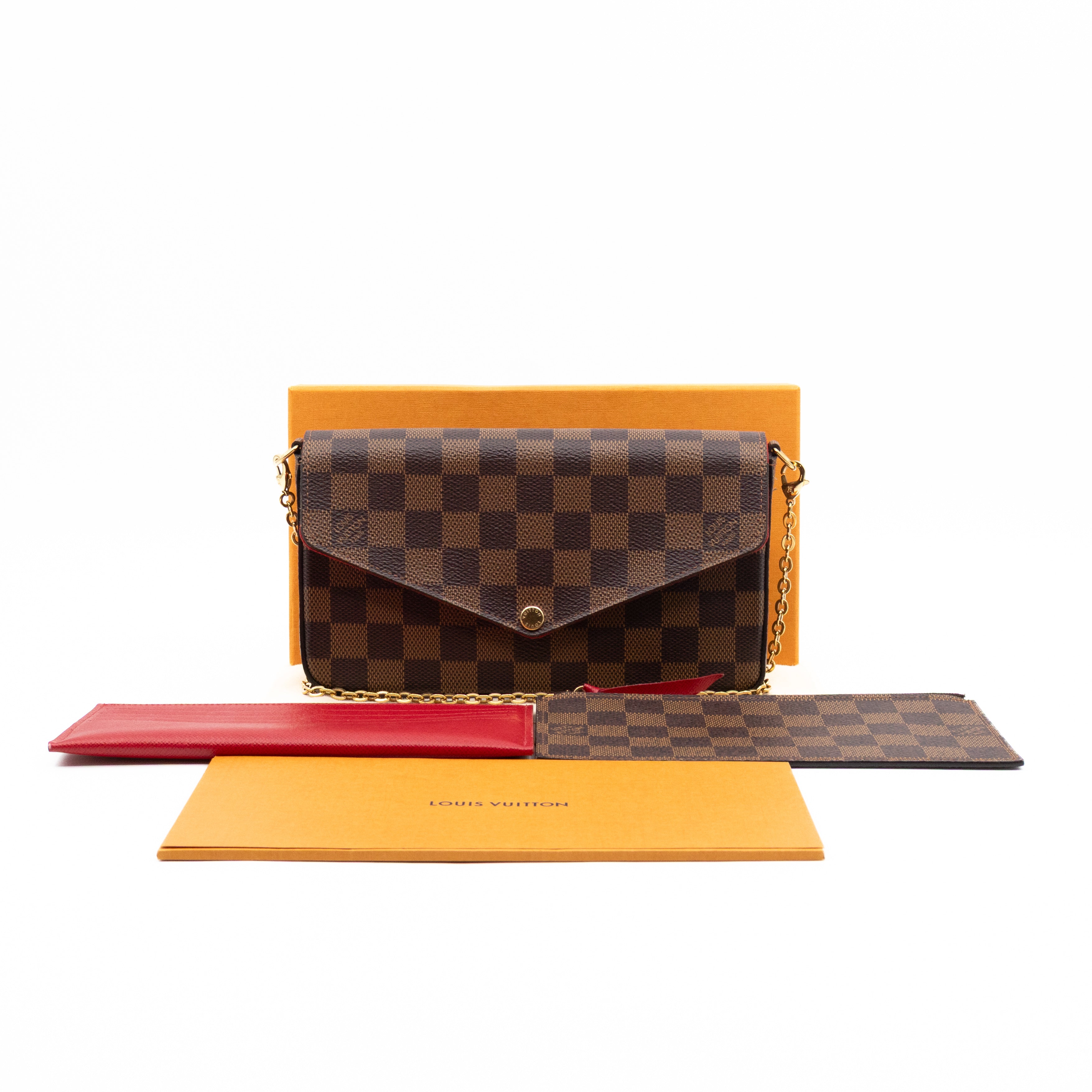 Pochette Felicie Damier Ebene