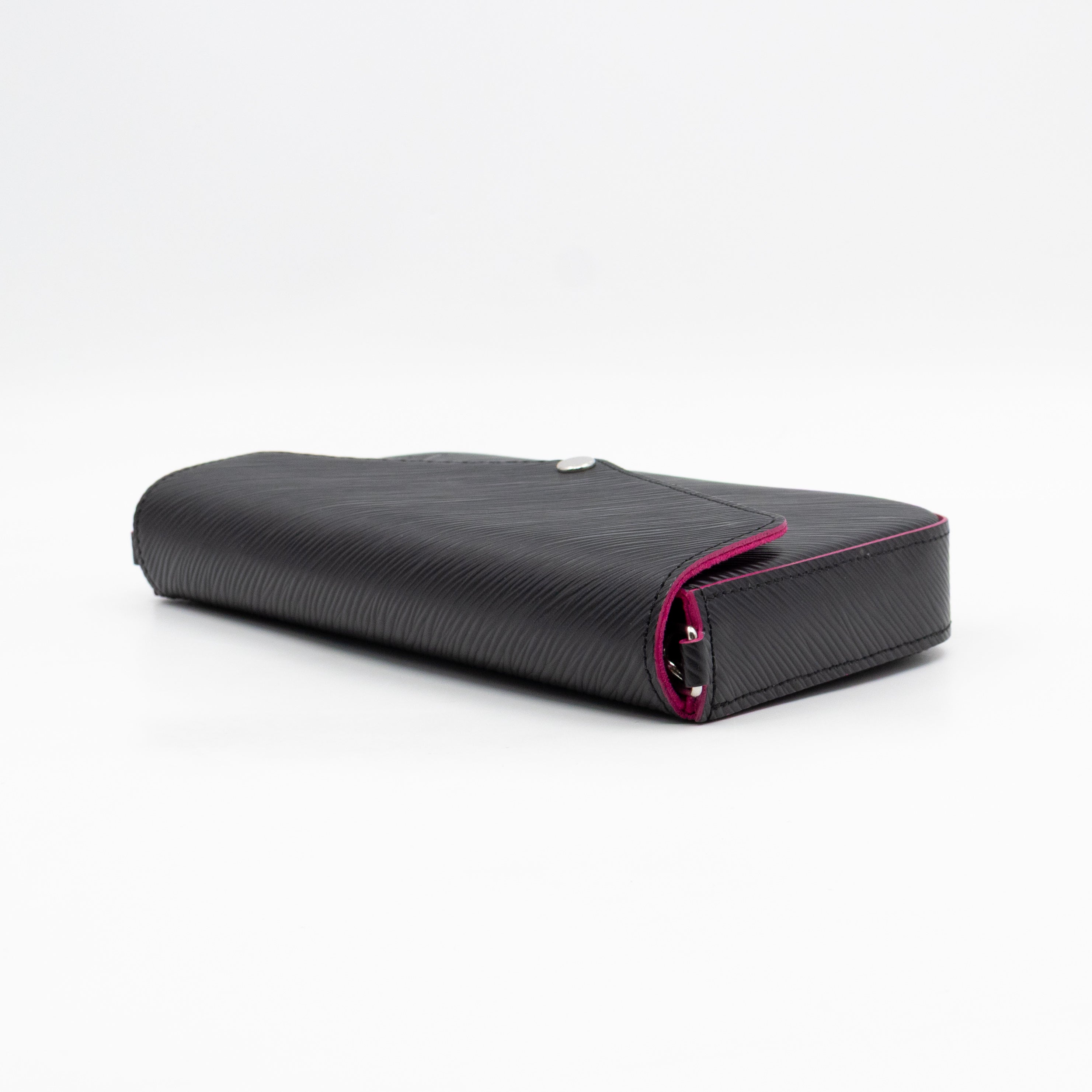 Pochette Felicie Black Epi Leather Pink