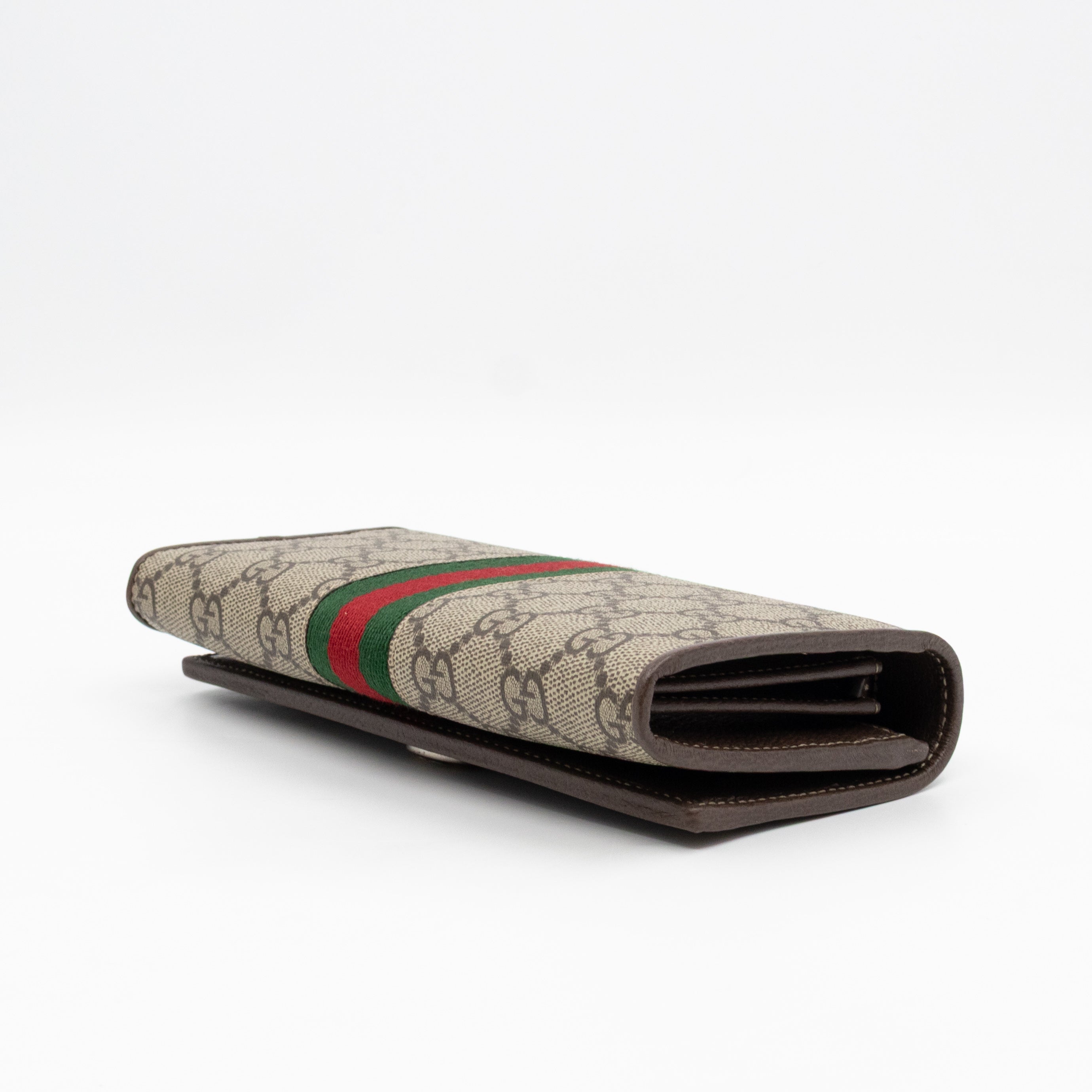 Ophidia Chain Wallet GG Supreme Brown