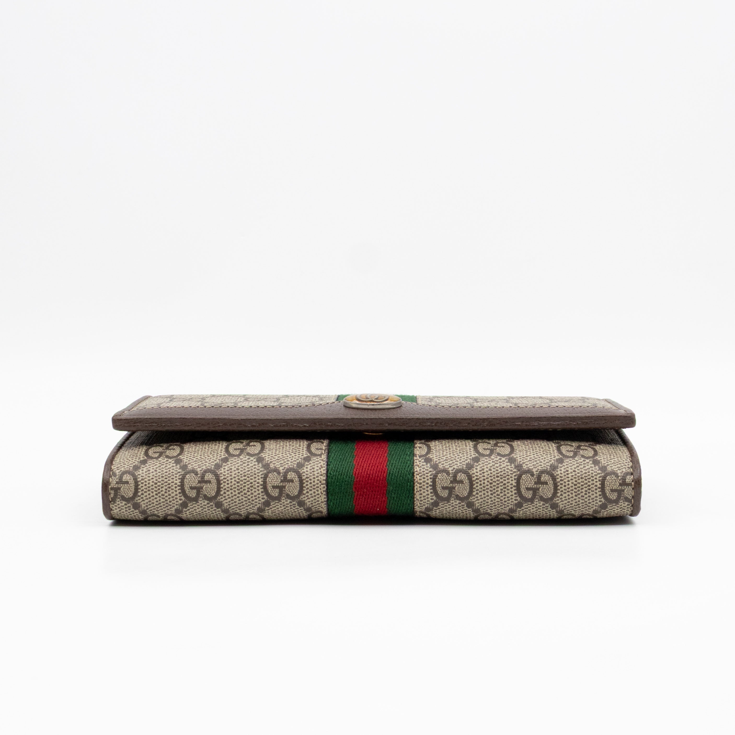 Ophidia Chain Wallet GG Supreme Brown