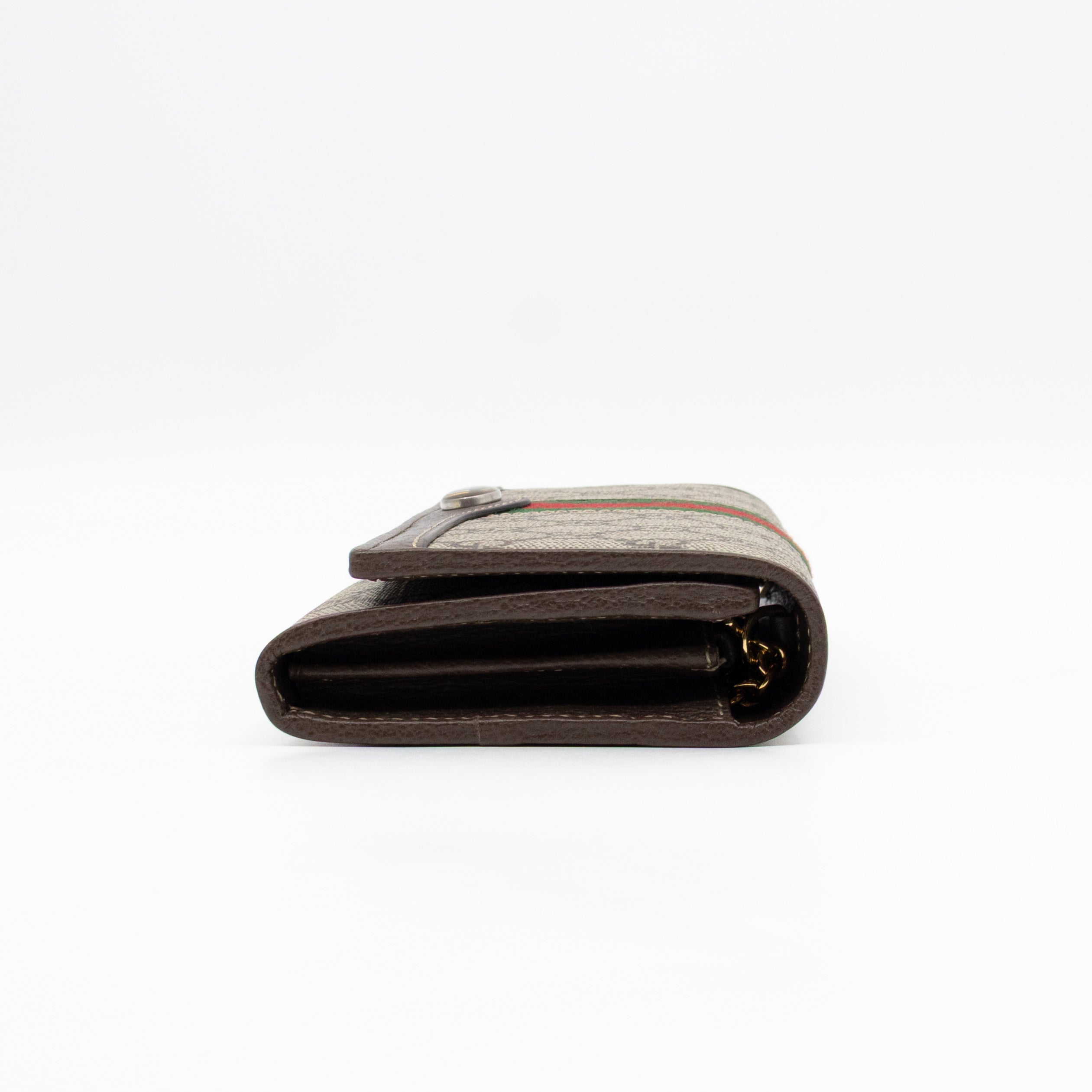 Ophidia Chain Wallet GG Supreme Brown