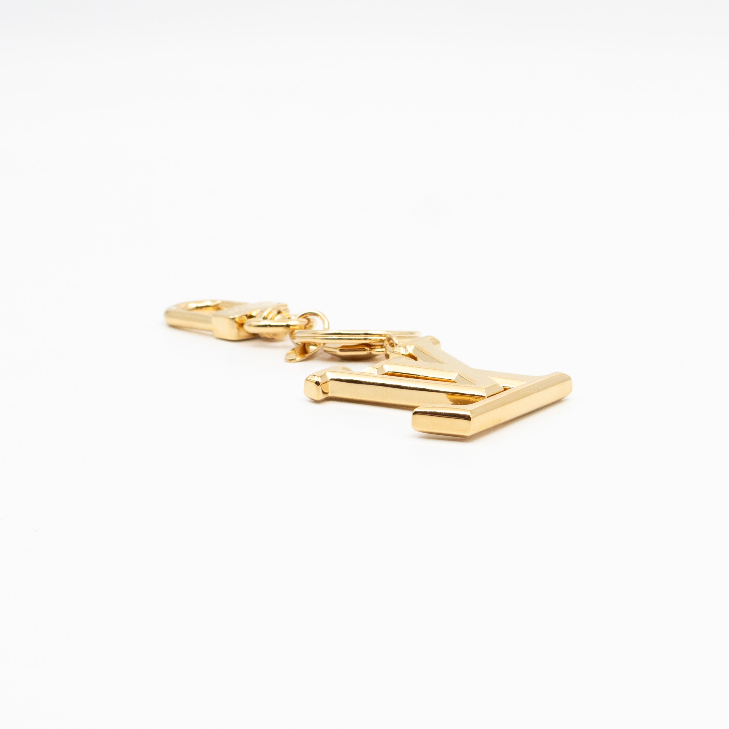 Facettes Bag Charm & Key Holder Gold