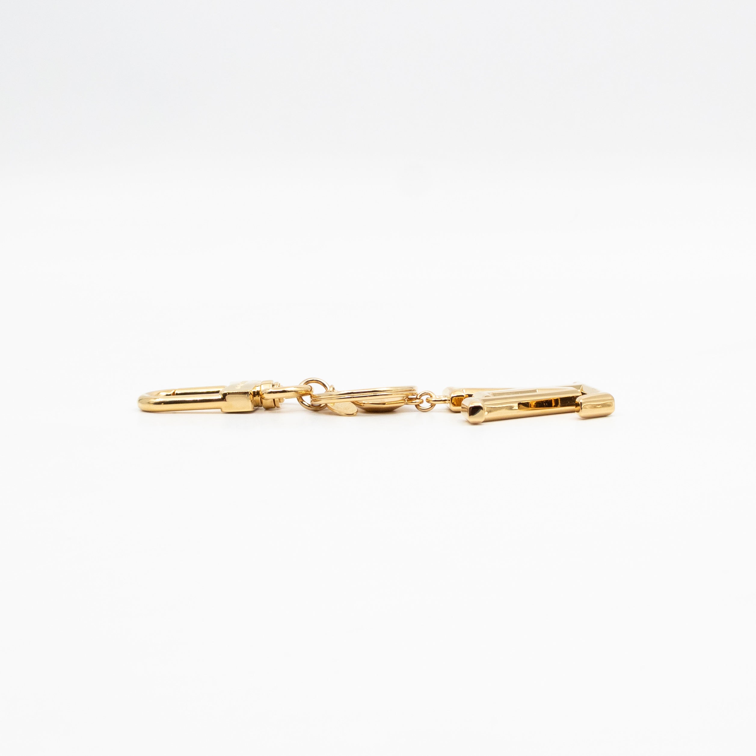 Facettes Bag Charm & Key Holder Gold
