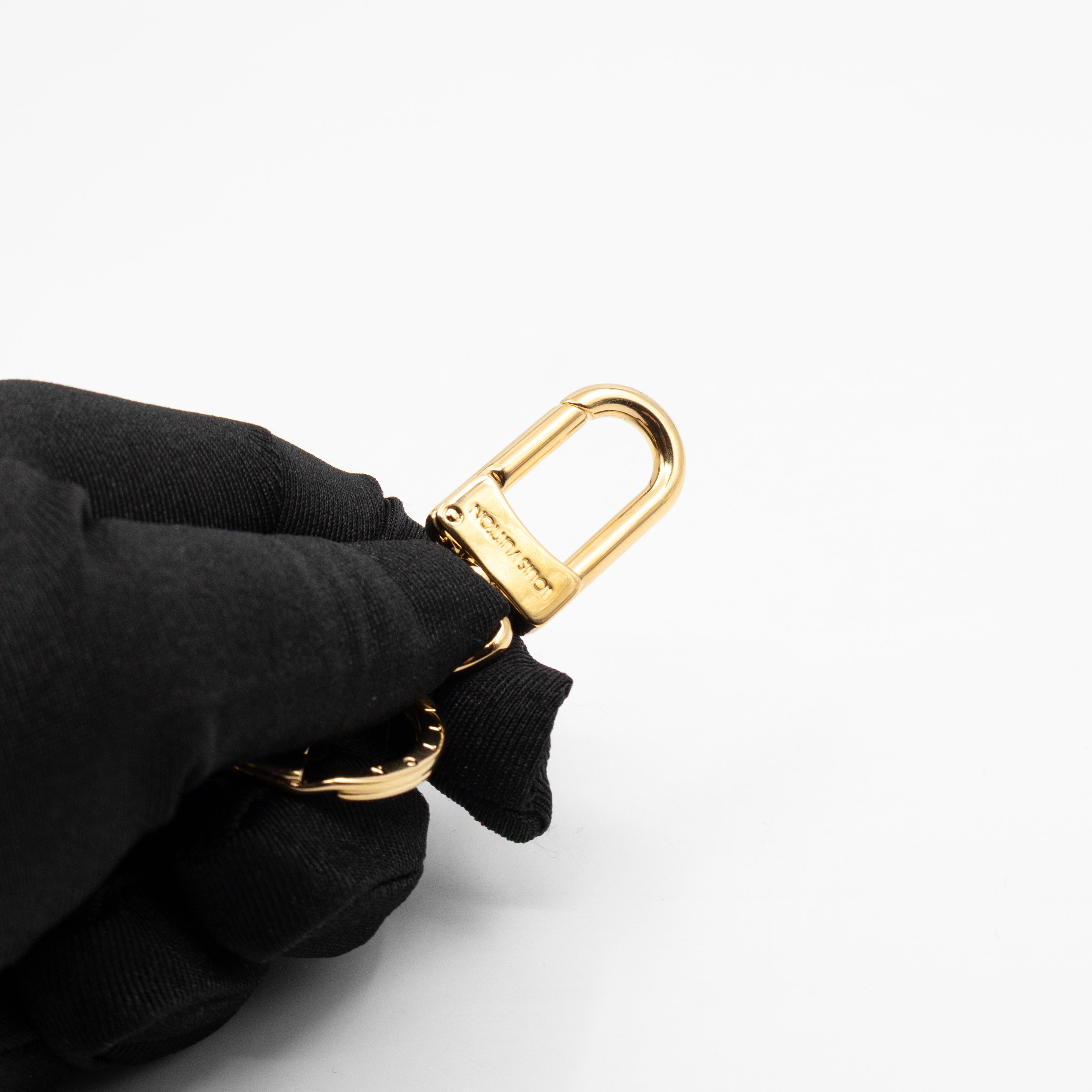 Facettes Bag Charm & Key Holder Gold