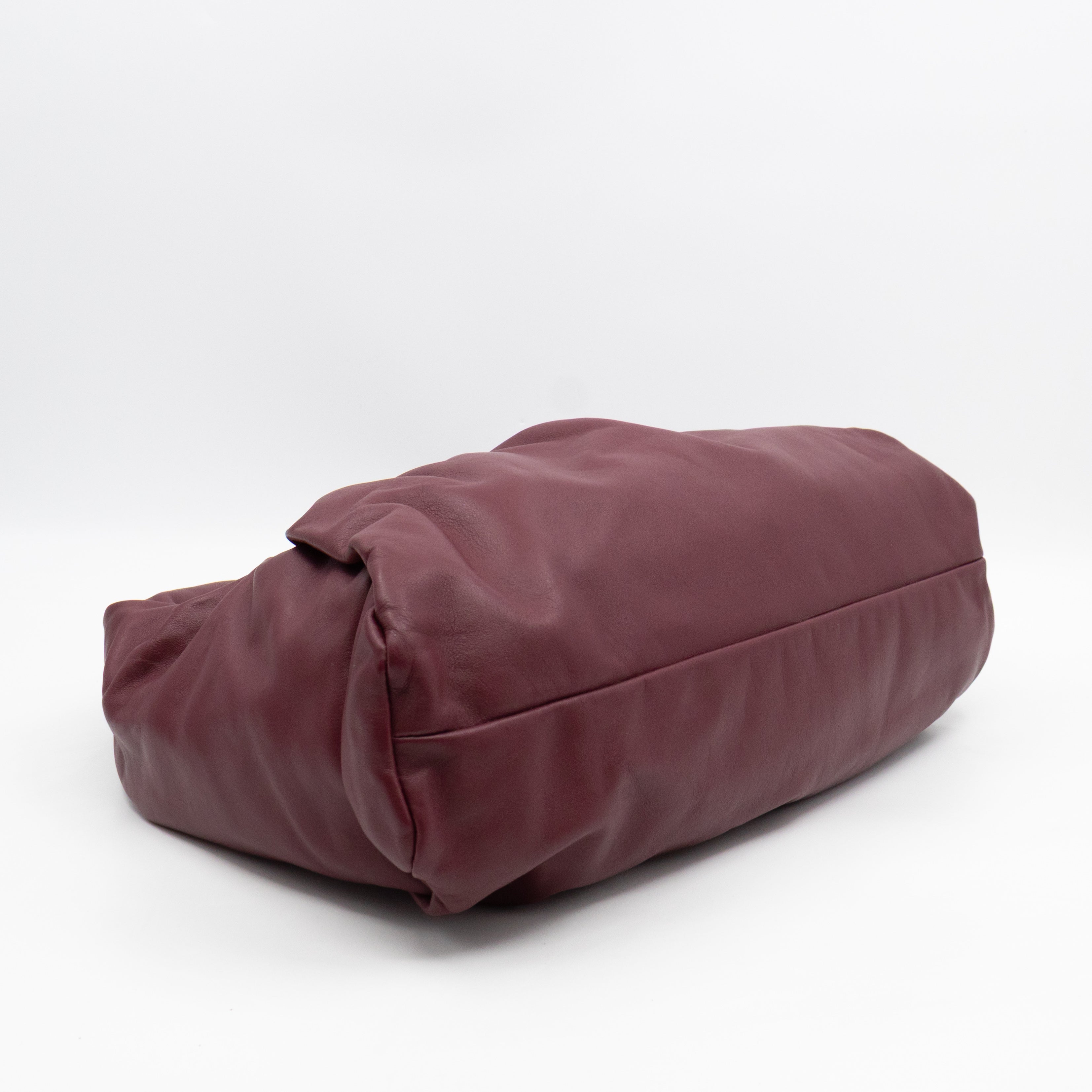 The Shoulder Pouch Smooth Burgundy Leather