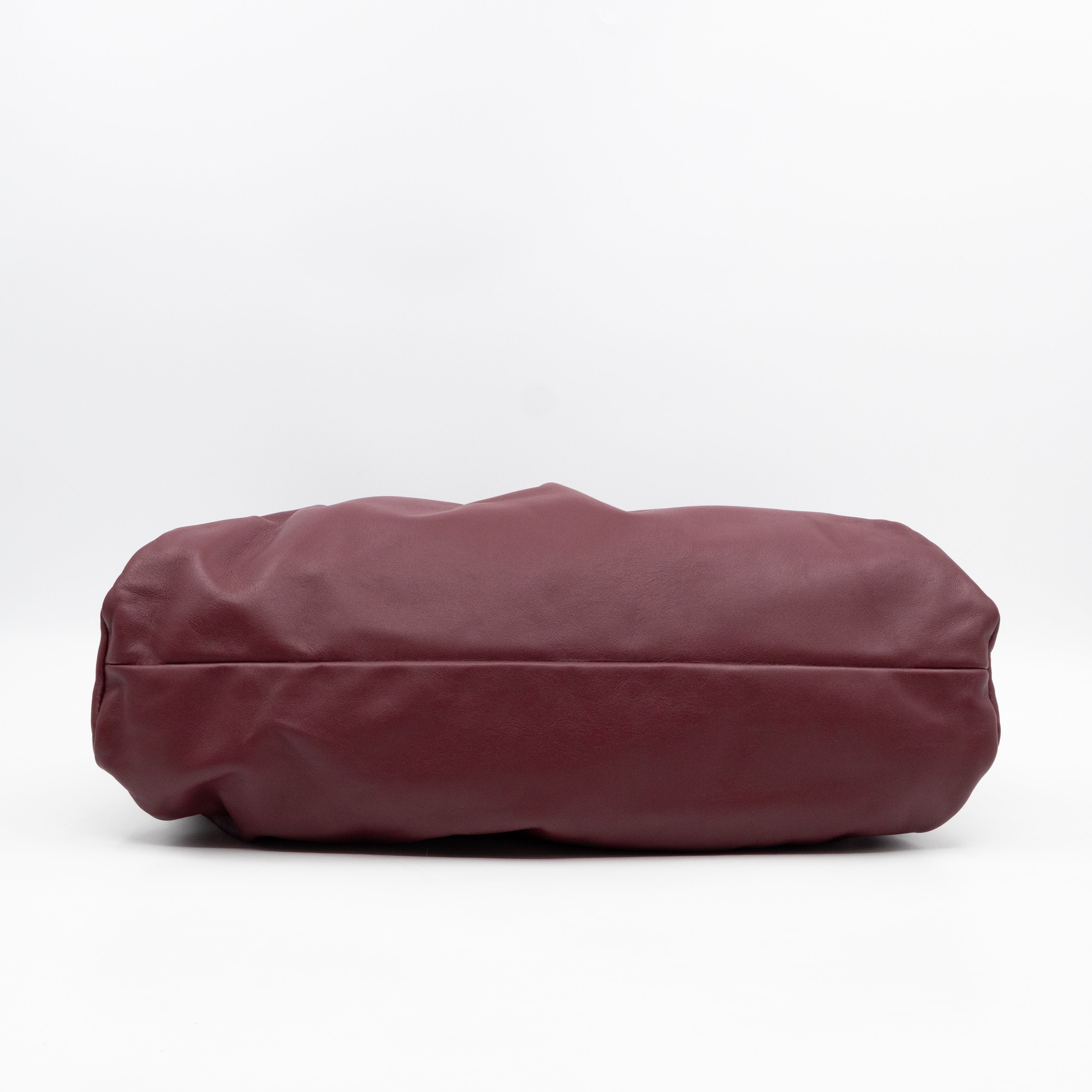 The Shoulder Pouch Smooth Burgundy Leather