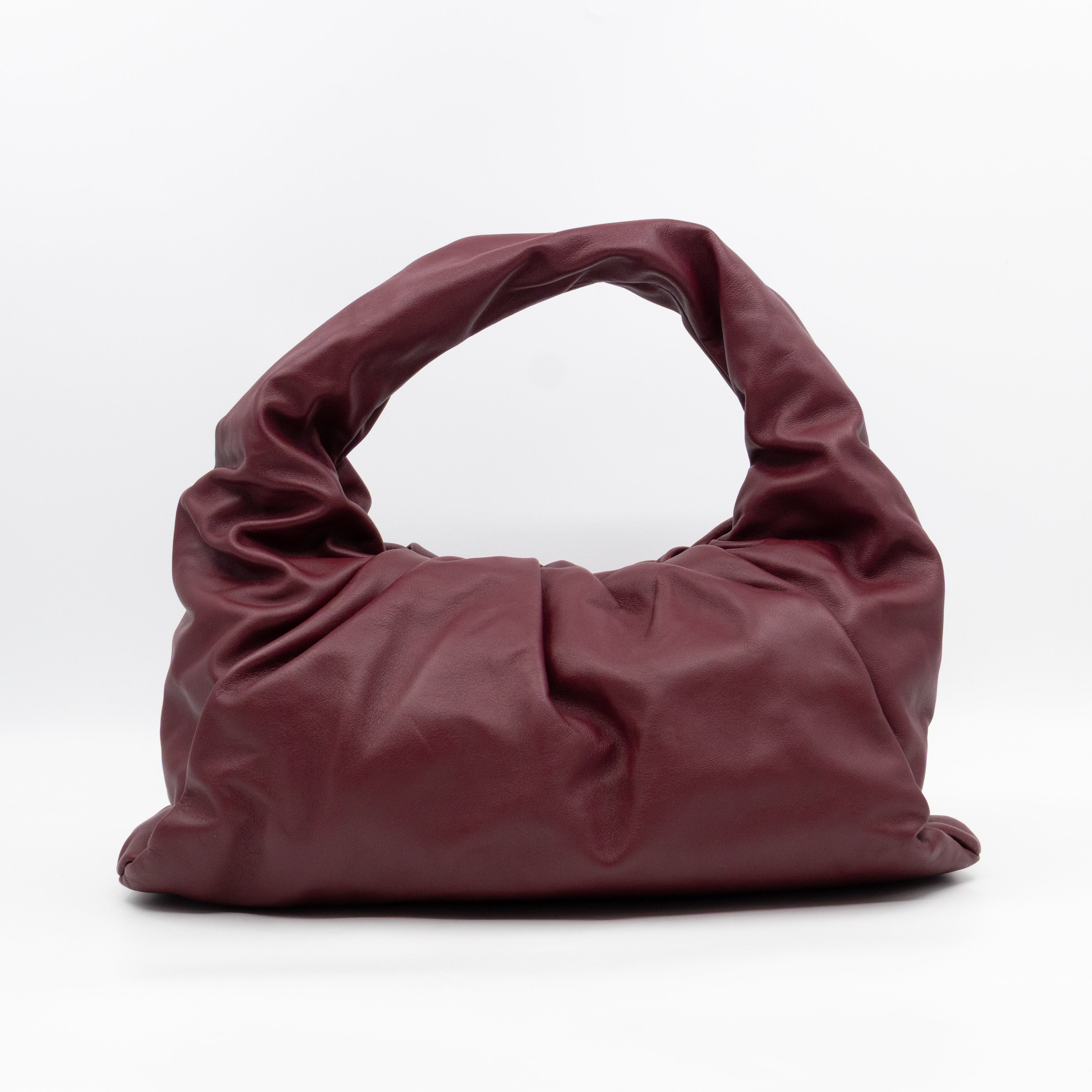 The Shoulder Pouch Smooth Burgundy Leather