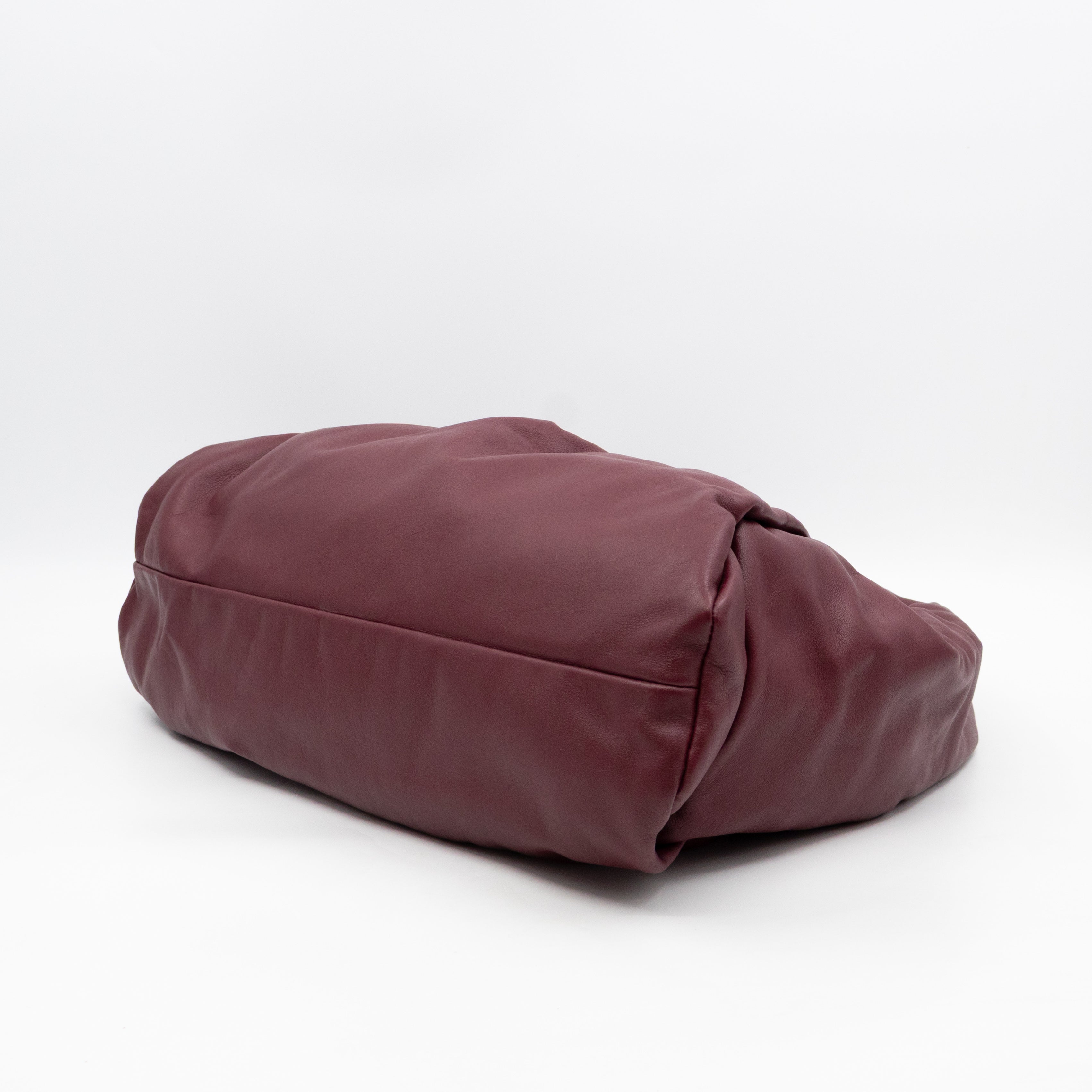 The Shoulder Pouch Smooth Burgundy Leather