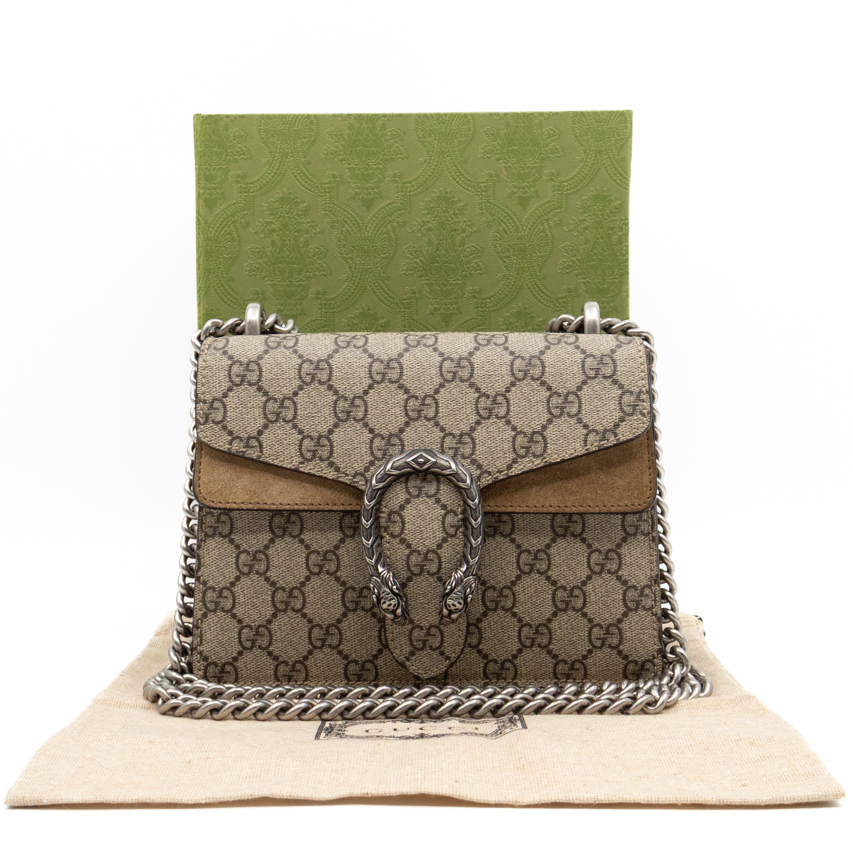Dionysus Mini GG Supreme Brown Suede