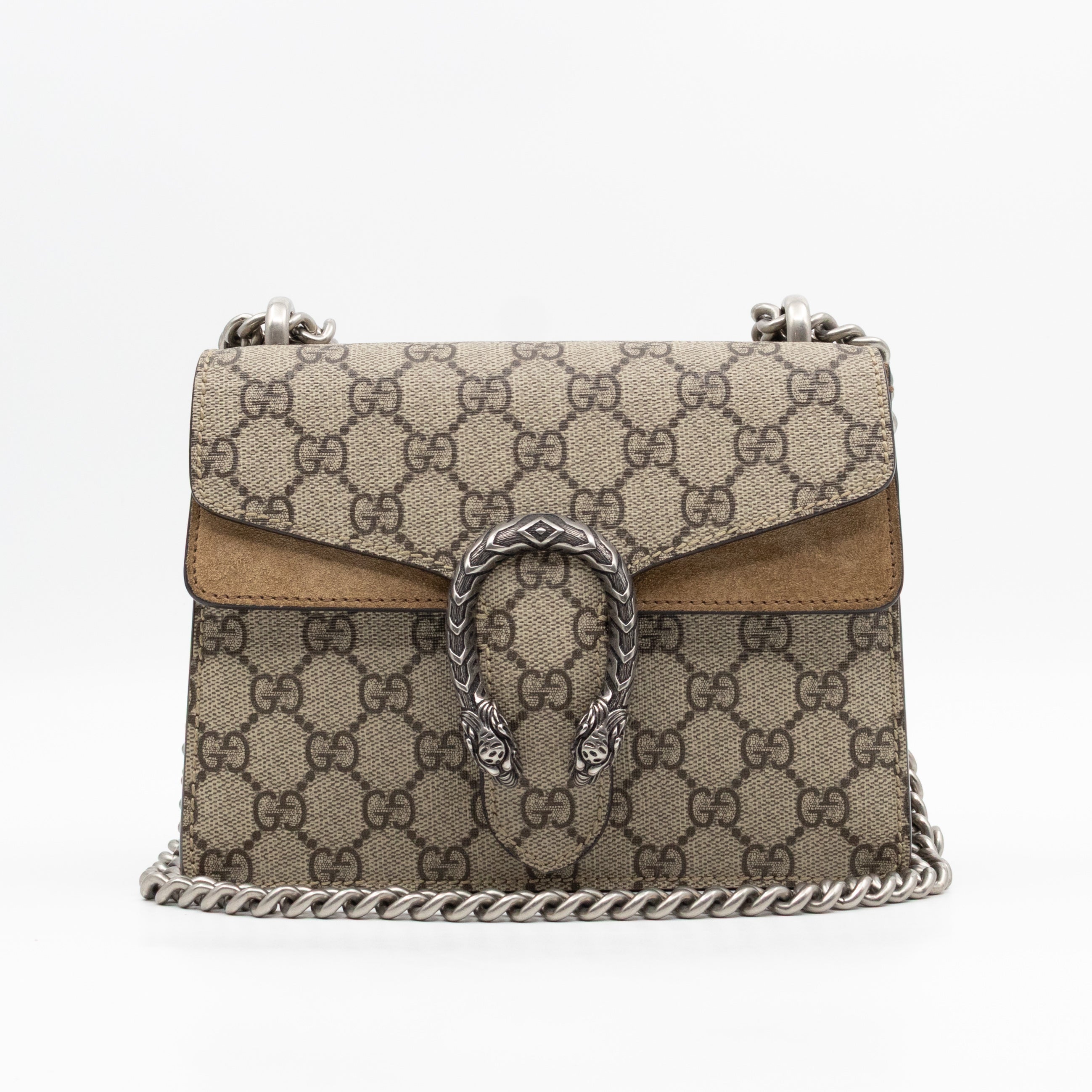 Dionysus Mini GG Supreme Brown Suede