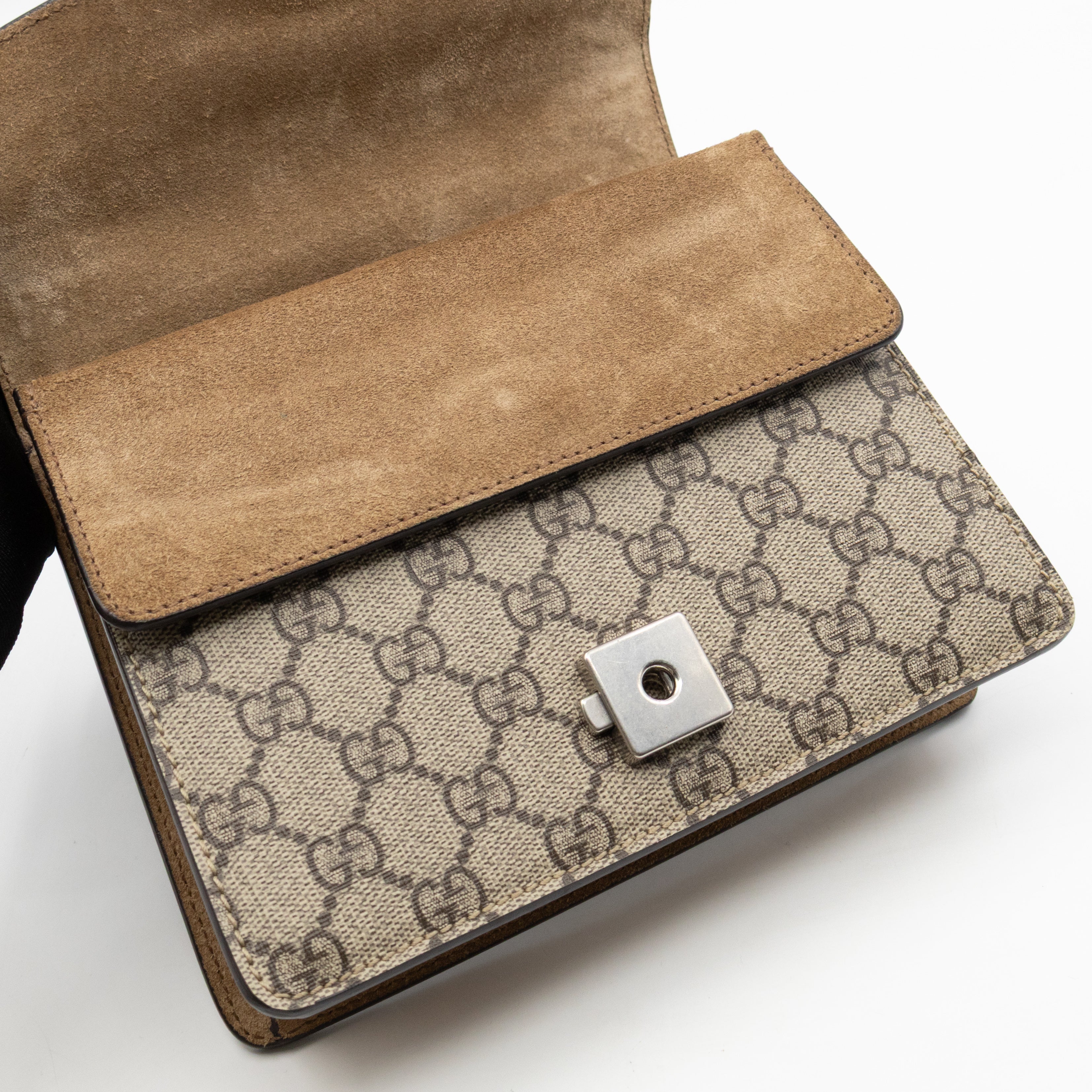 Dionysus Mini GG Supreme Brown Suede