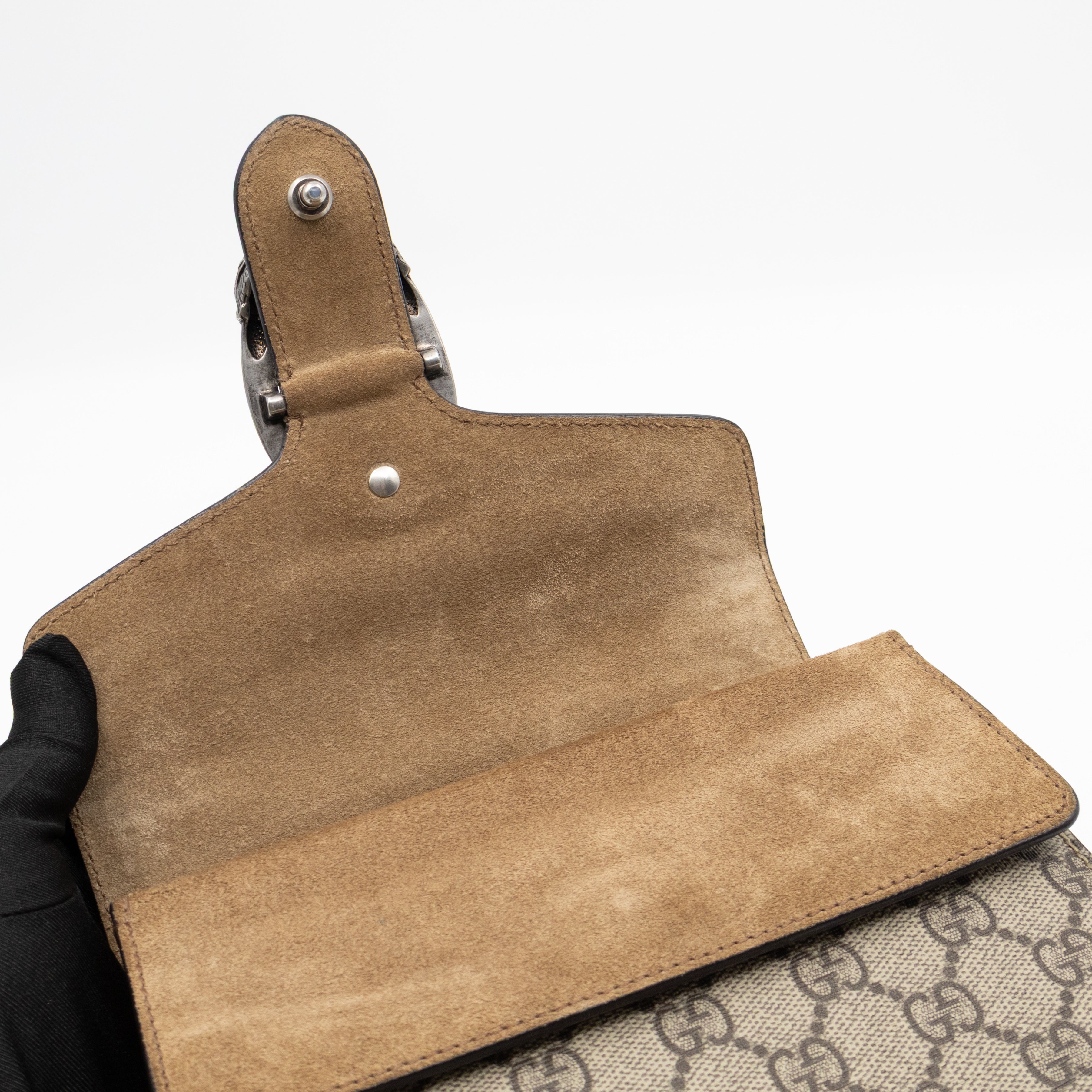 Dionysus Mini GG Supreme Brown Suede