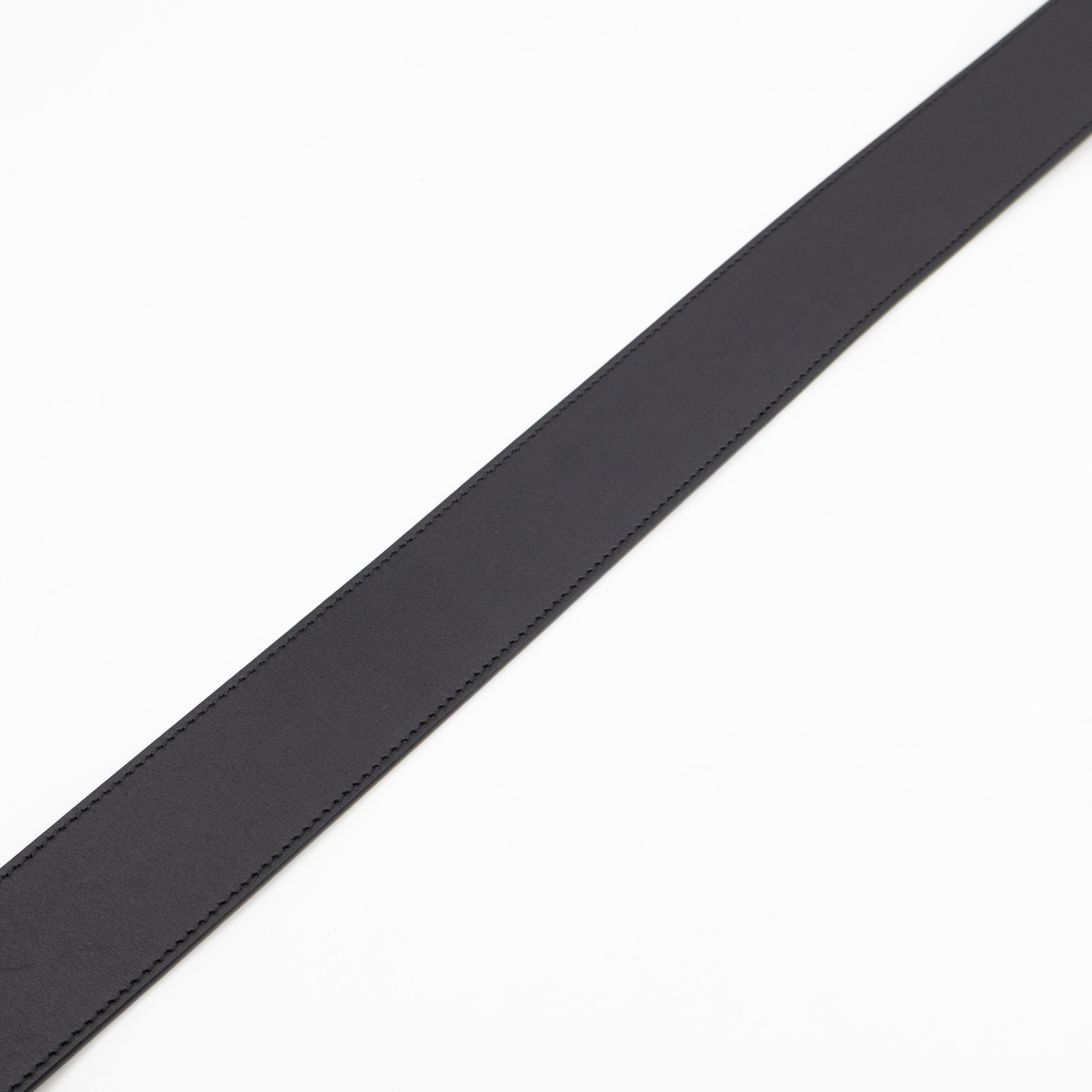 GG Marmont Pearls Belt Black Leather 90/36