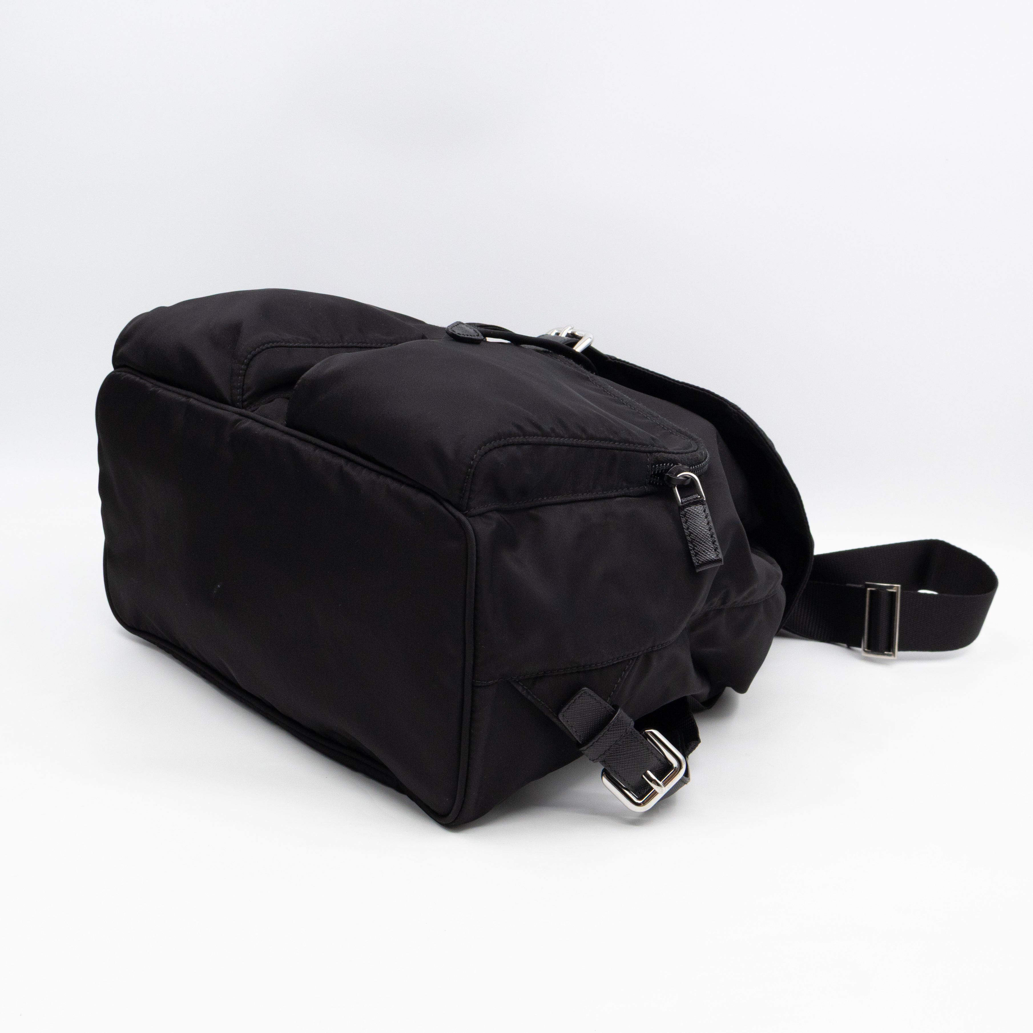 Tessuto Nylon Black Backpack
