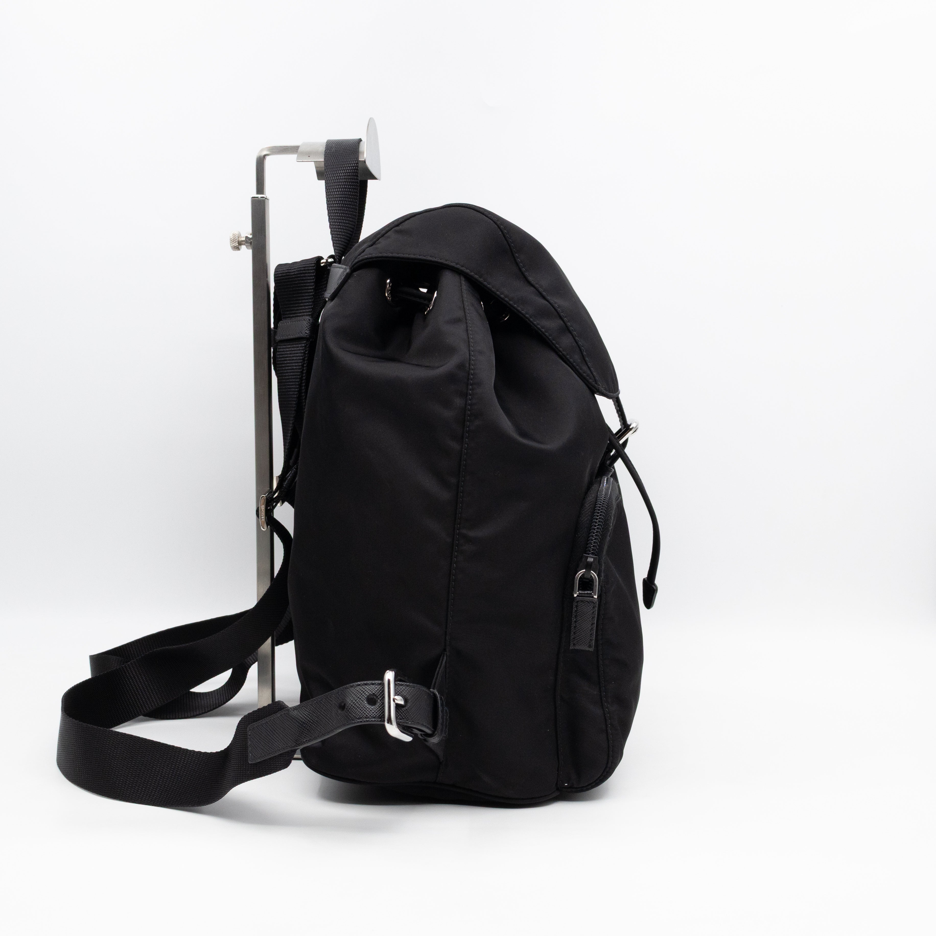 Tessuto Nylon Black Backpack