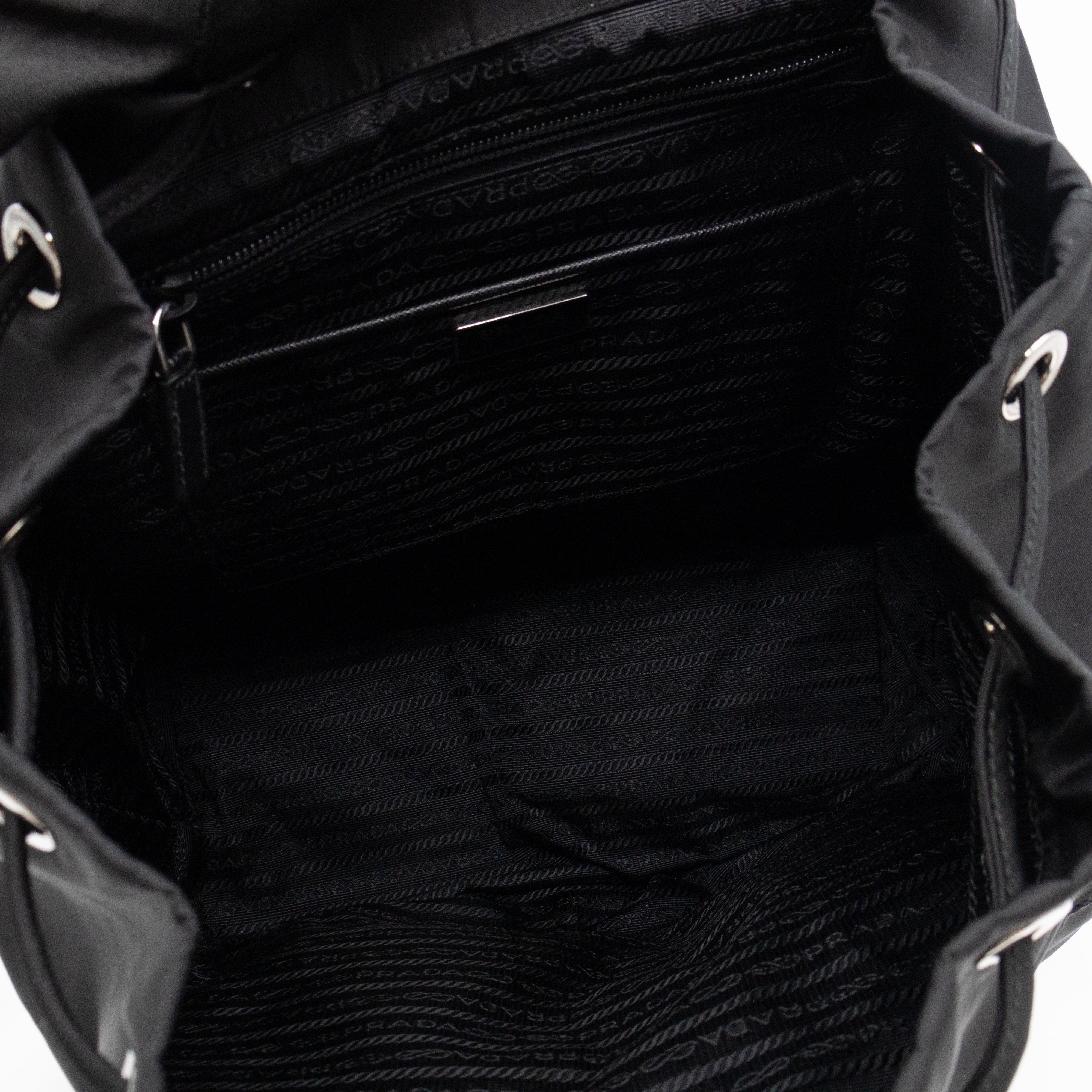 Tessuto Nylon Black Backpack