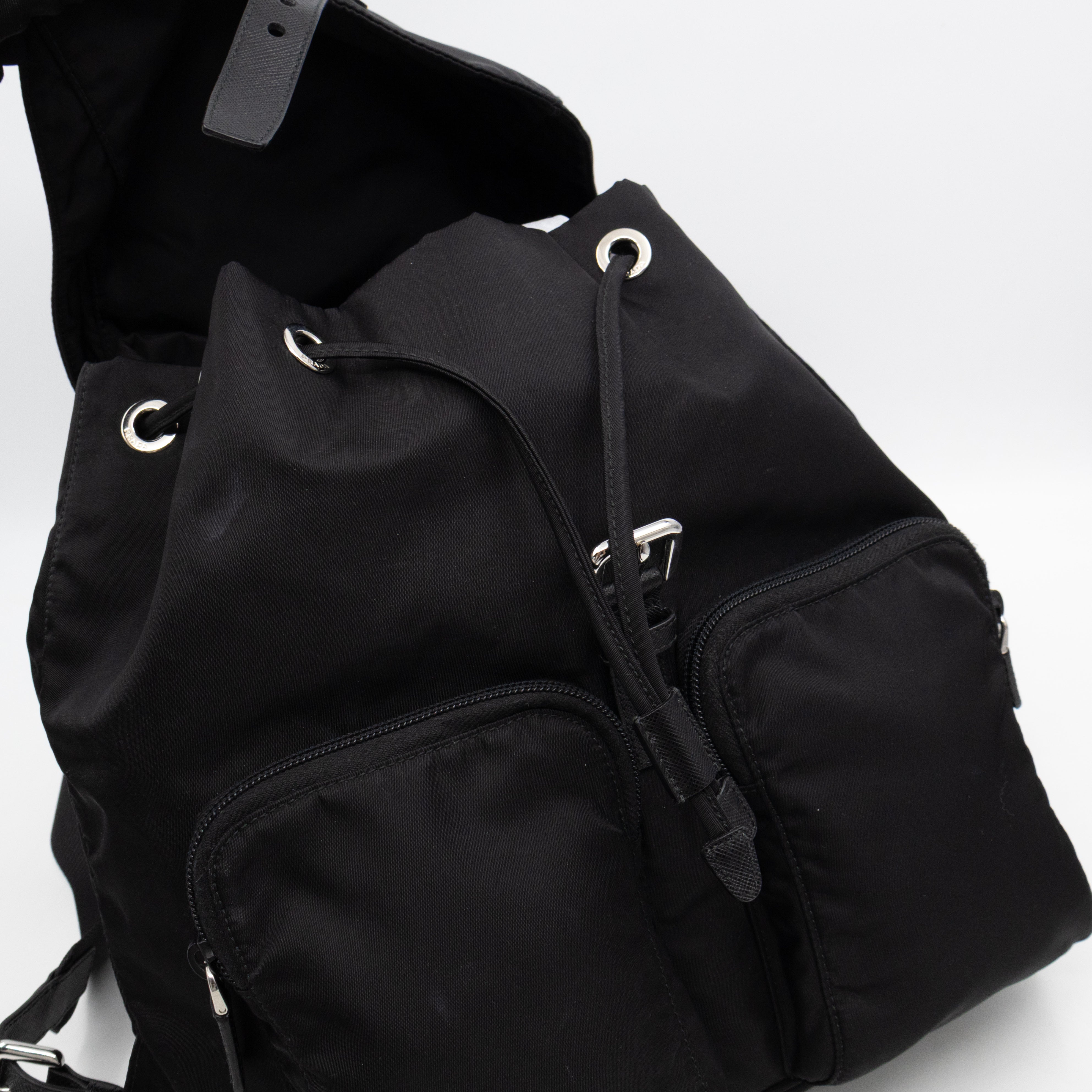 Tessuto Nylon Black Backpack