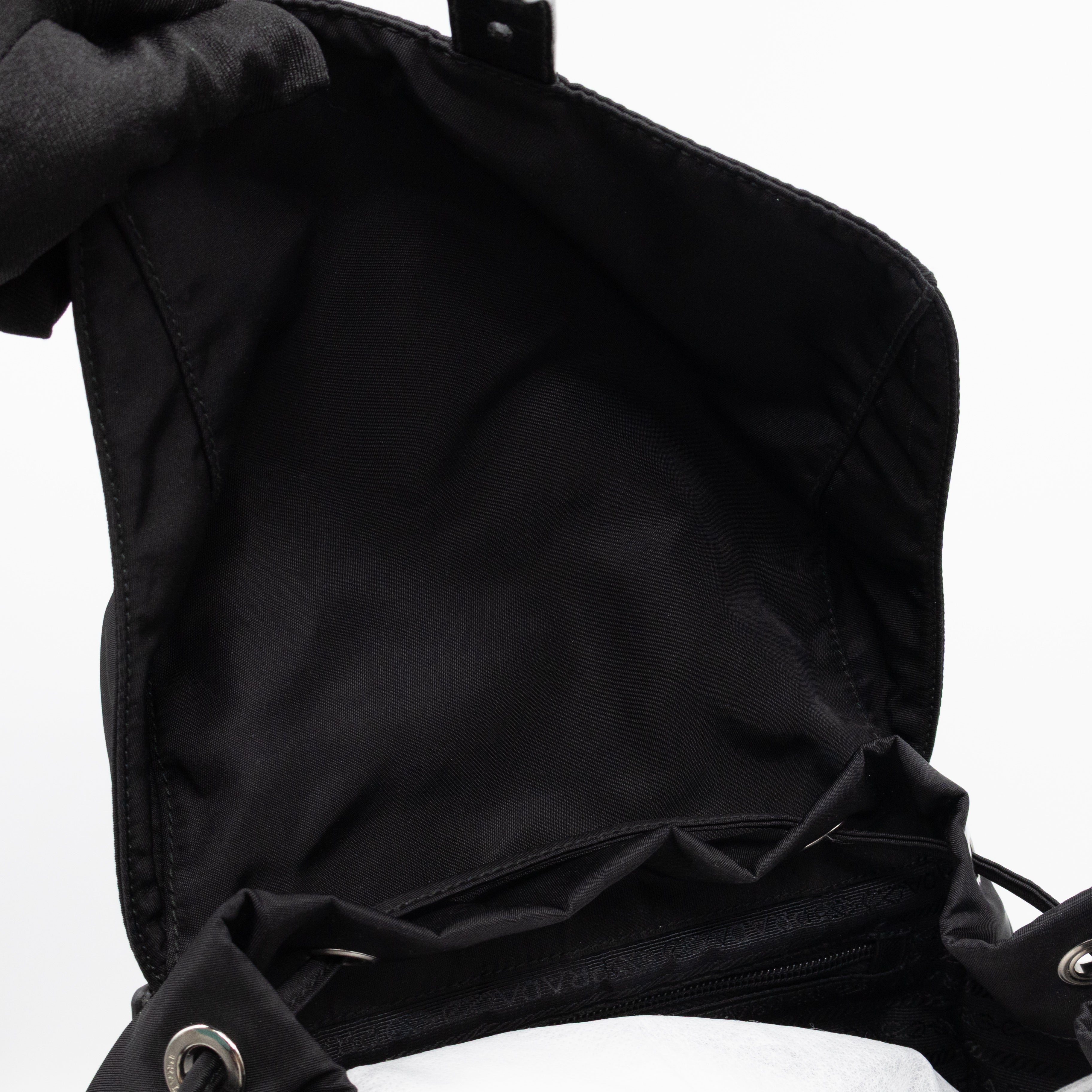 Tessuto Nylon Black Backpack