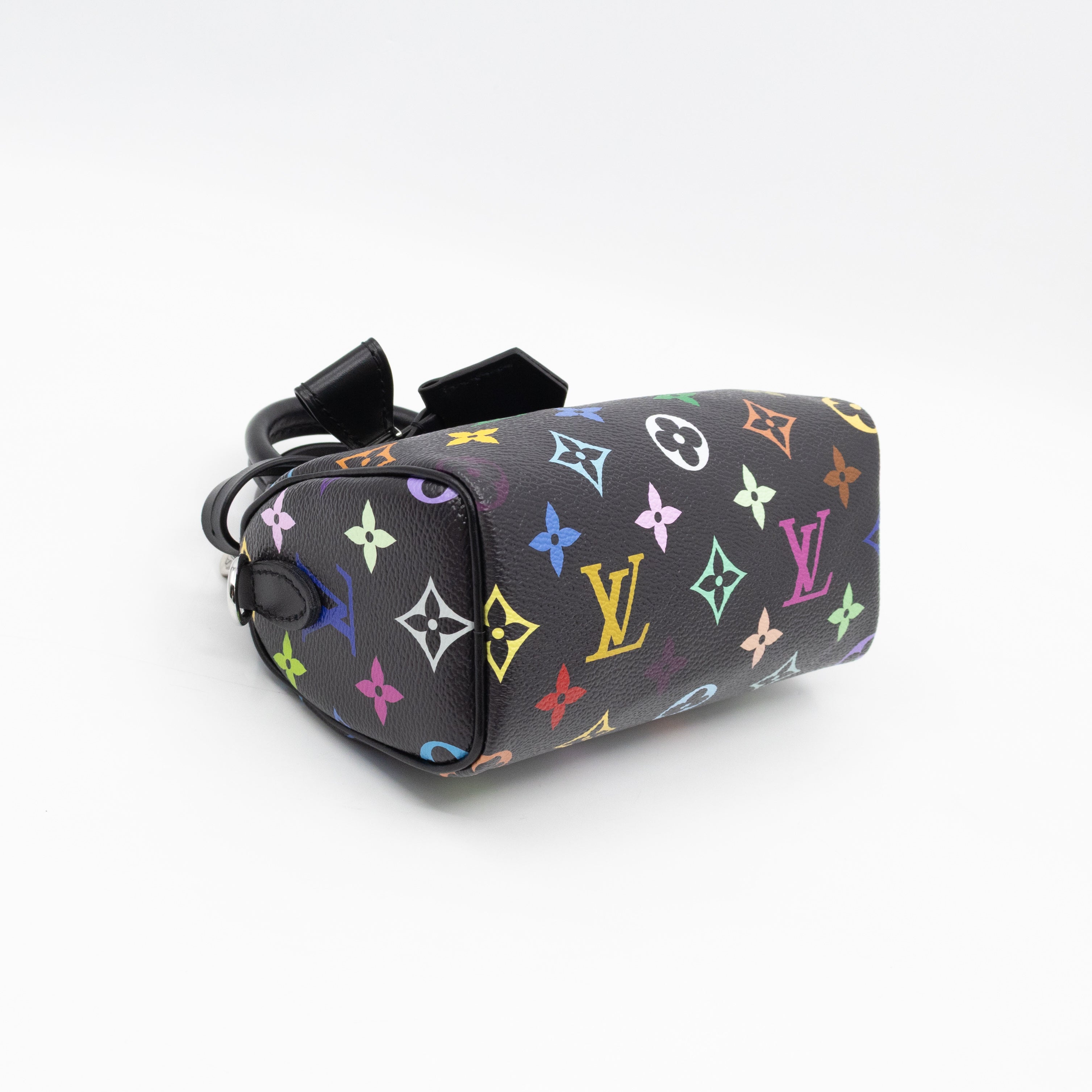 Nano Speedy LV x TM Black Multicolor leather