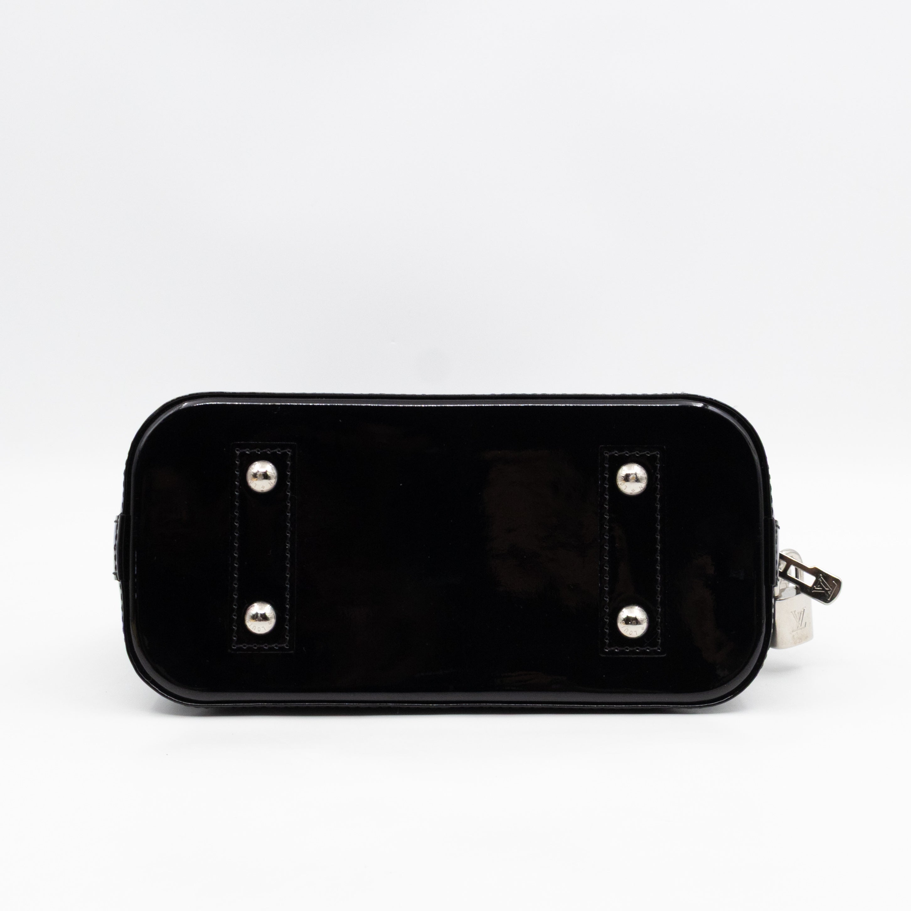 Alma BB Black Epi Electric Leather