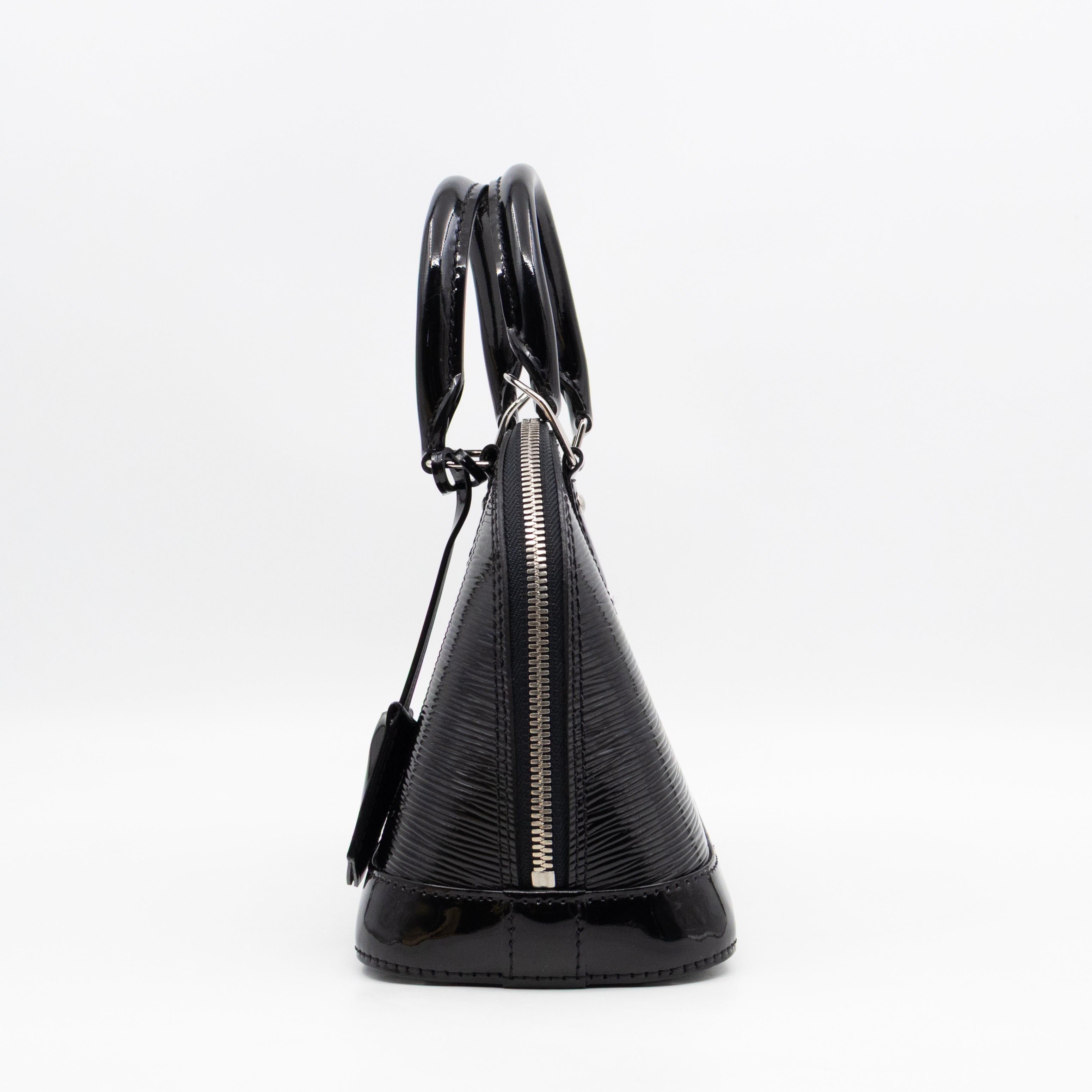 Alma BB Black Epi Electric Leather