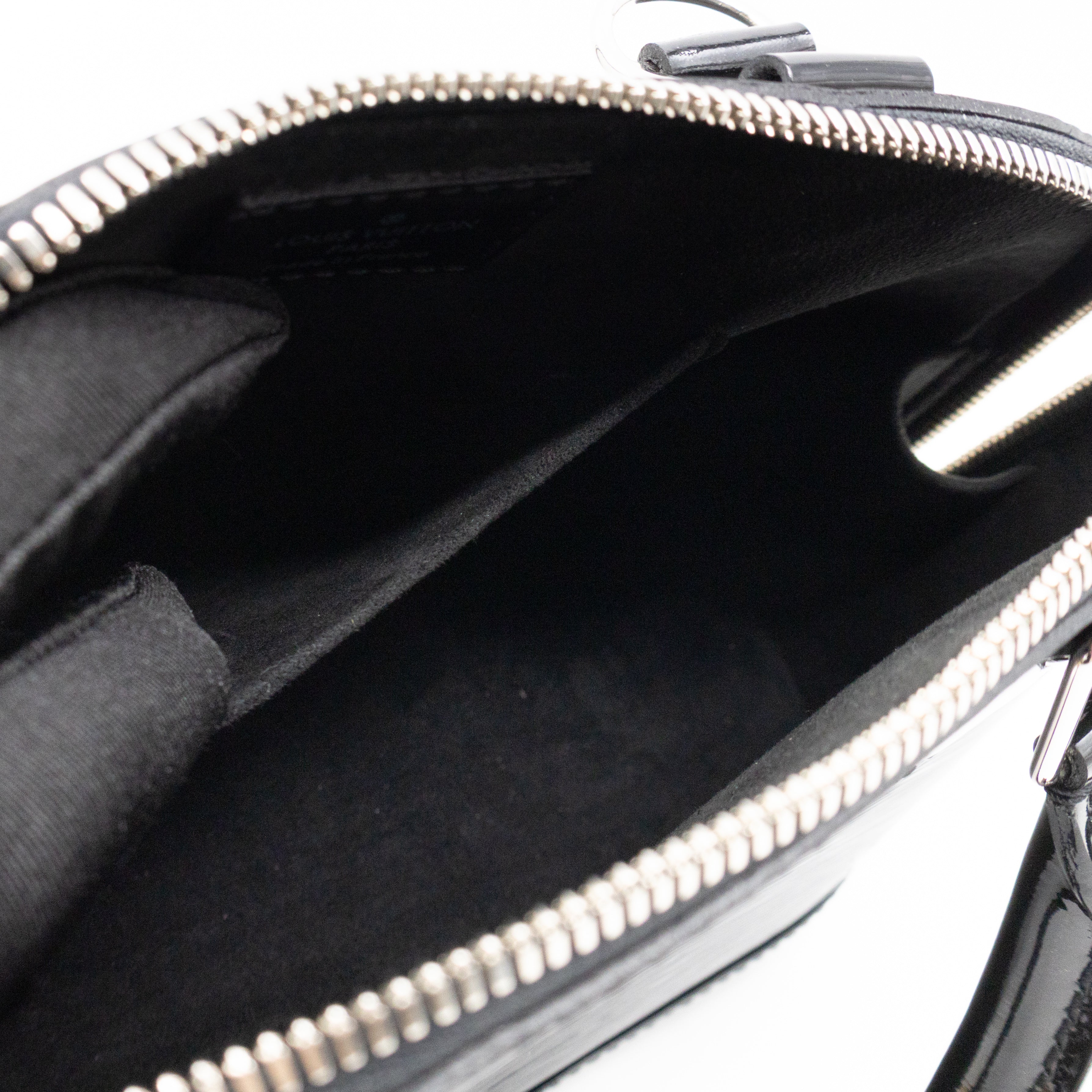 Alma BB Black Epi Electric Leather