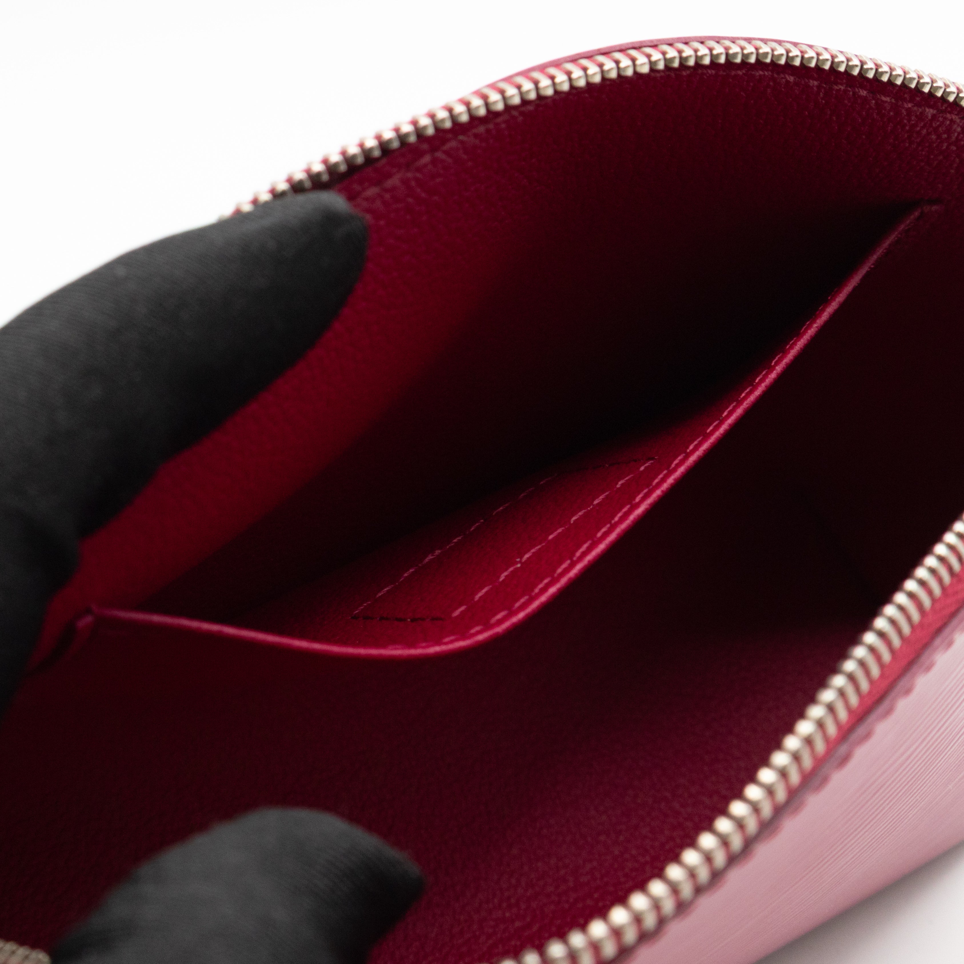 Cosmetic Pouch PM Fuchsia Epi Leather