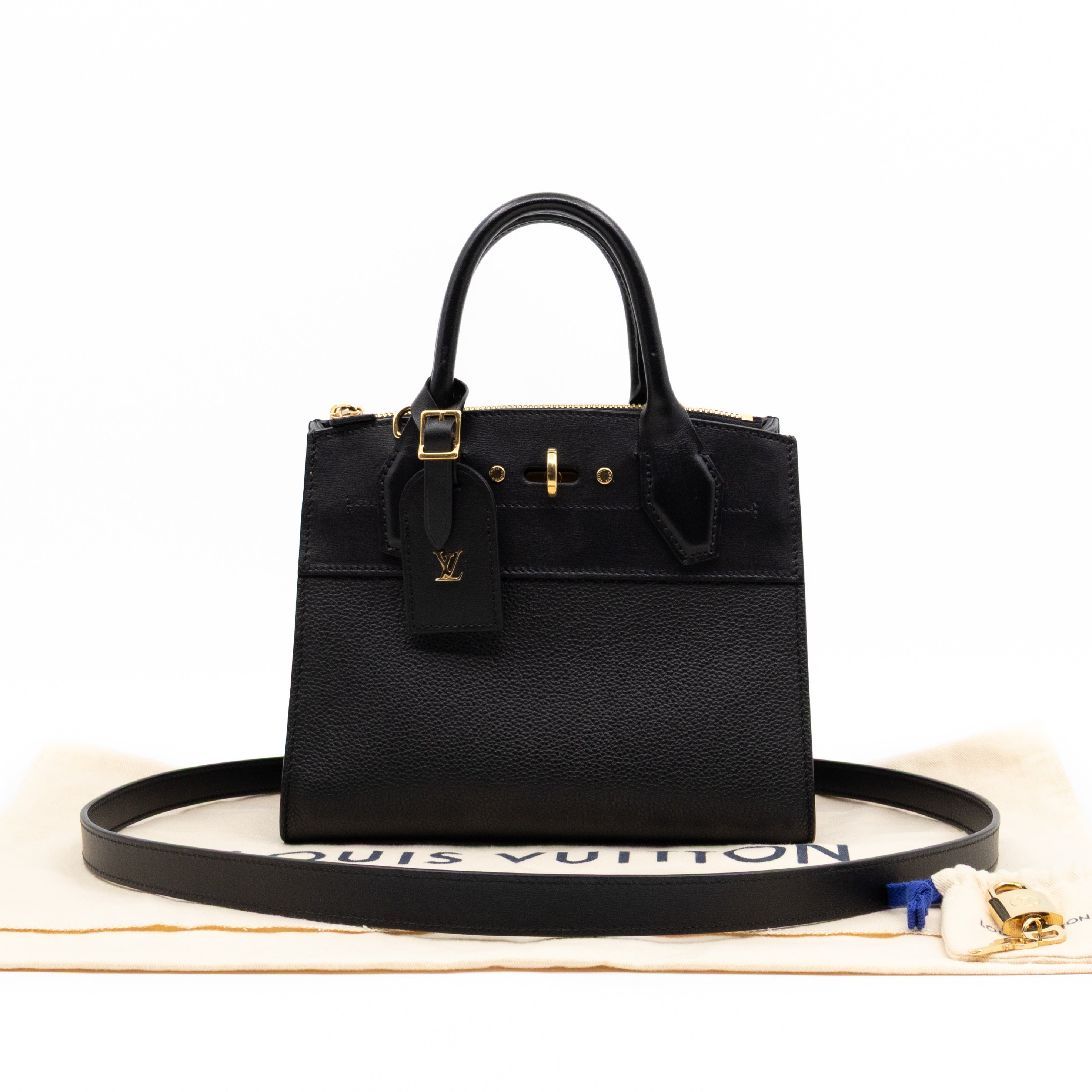 City Steamer PM Black Leather