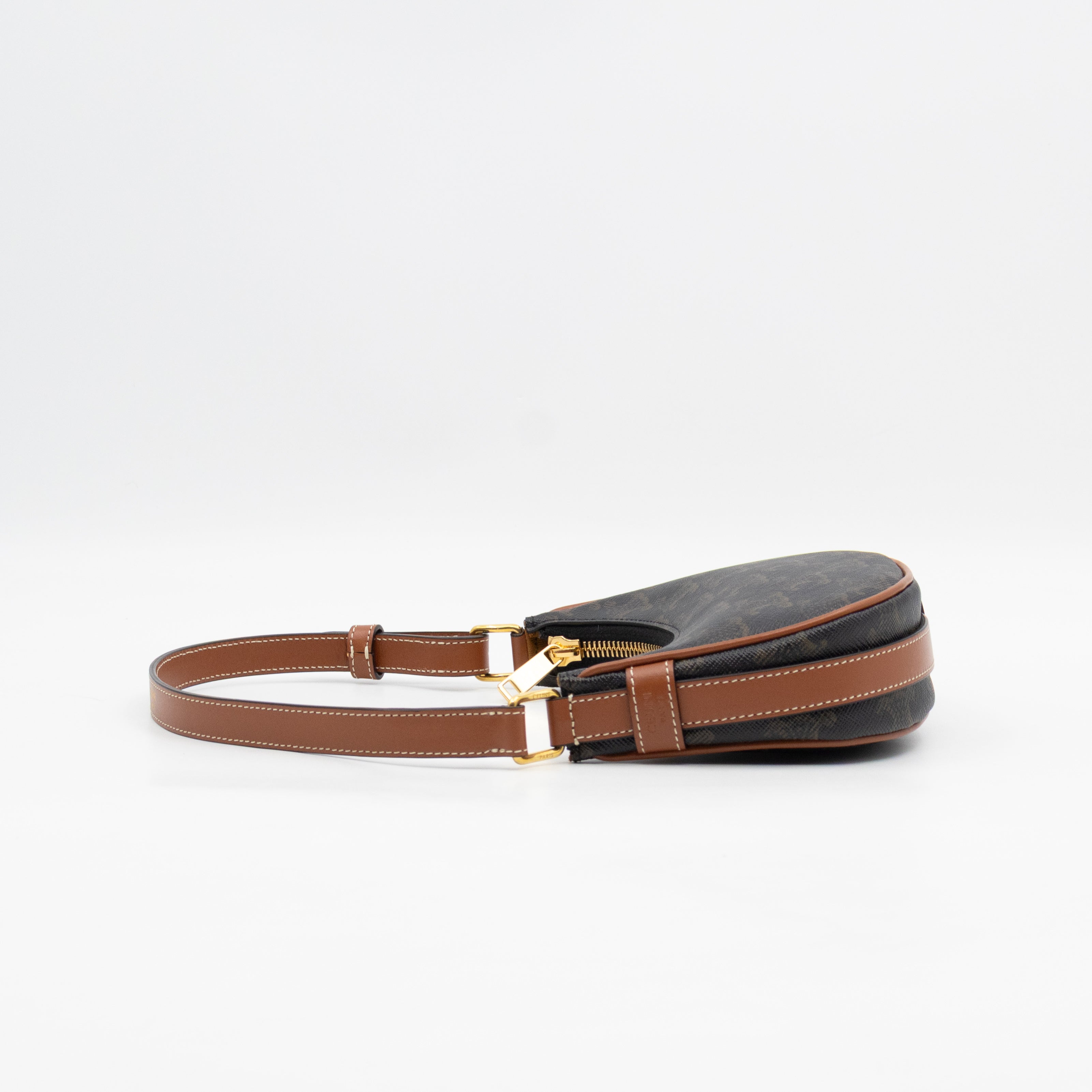 Mini Ava Bag Triomphe Canvas Tan Calfskin Leather