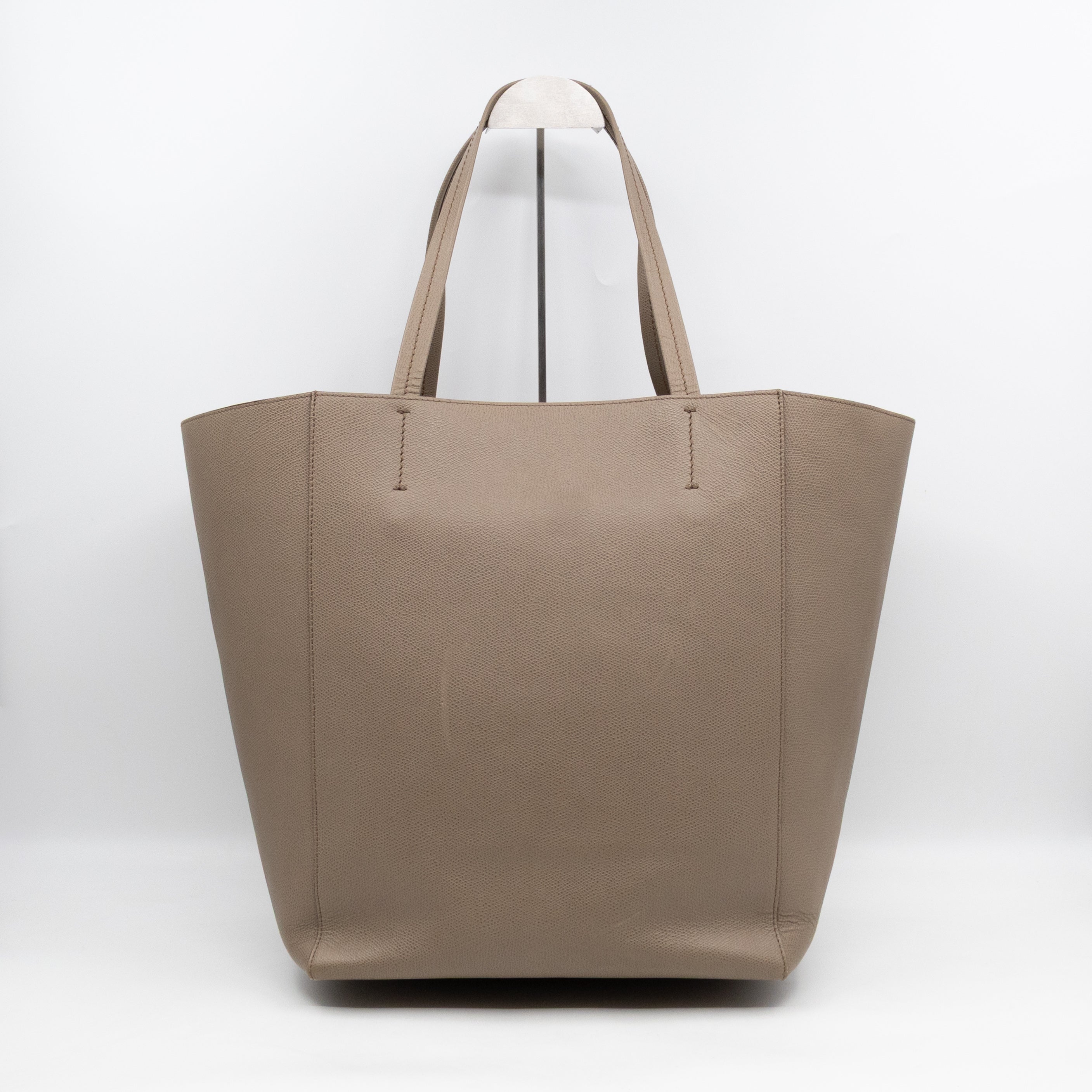 Cabas Phantom Tote Grey Leather