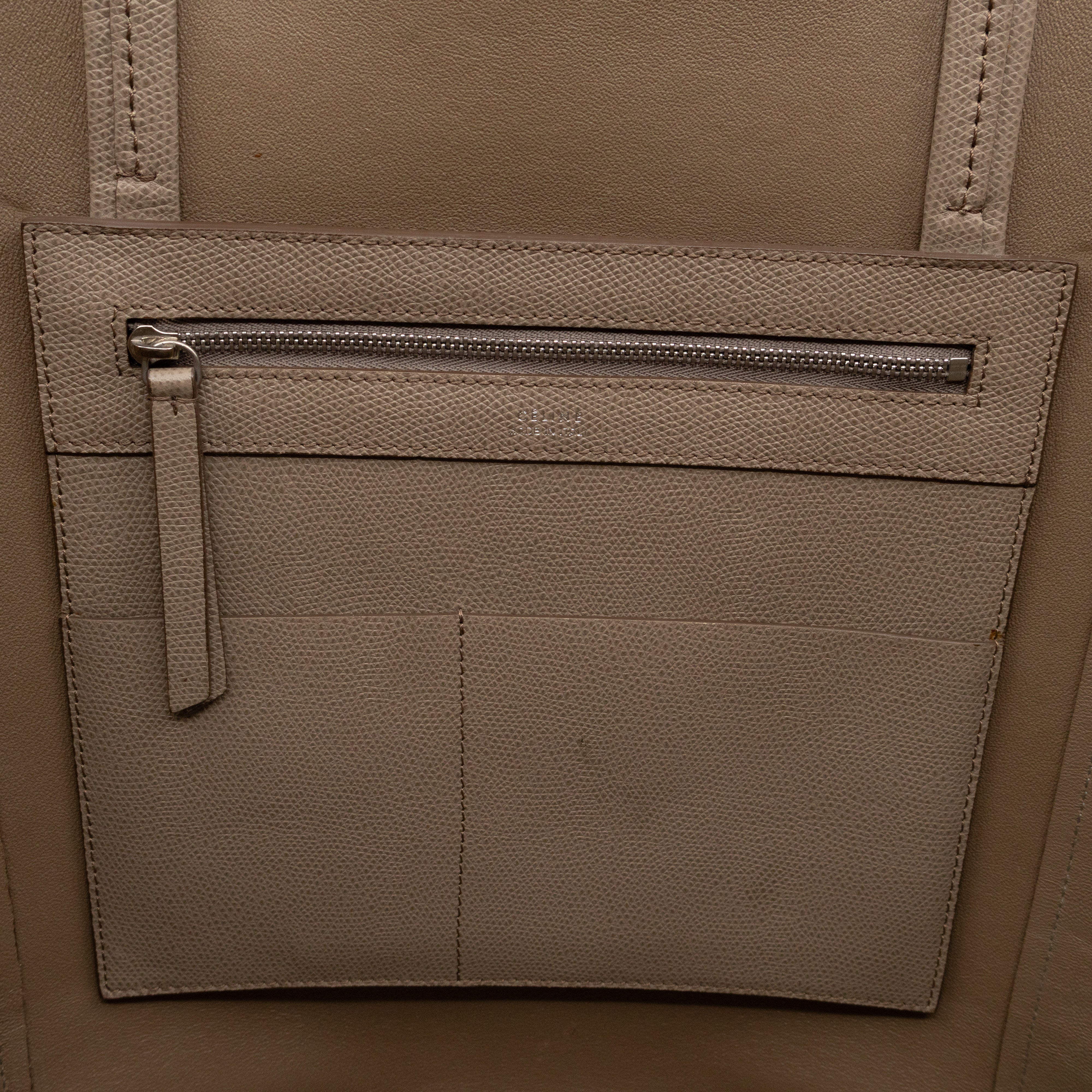 Cabas Phantom Tote Grey Leather