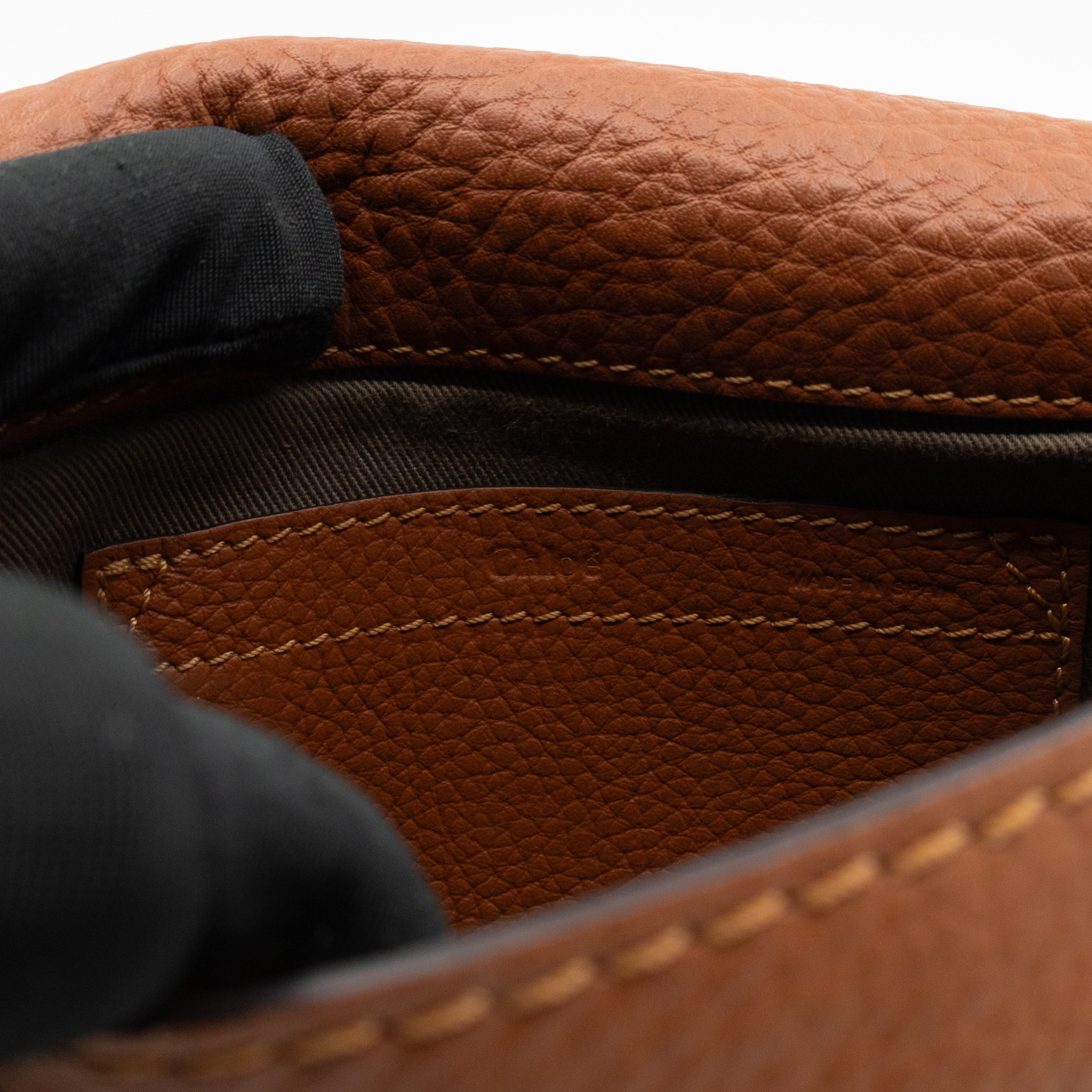 Marcie Mini Crossbody Bag Brown Leather
