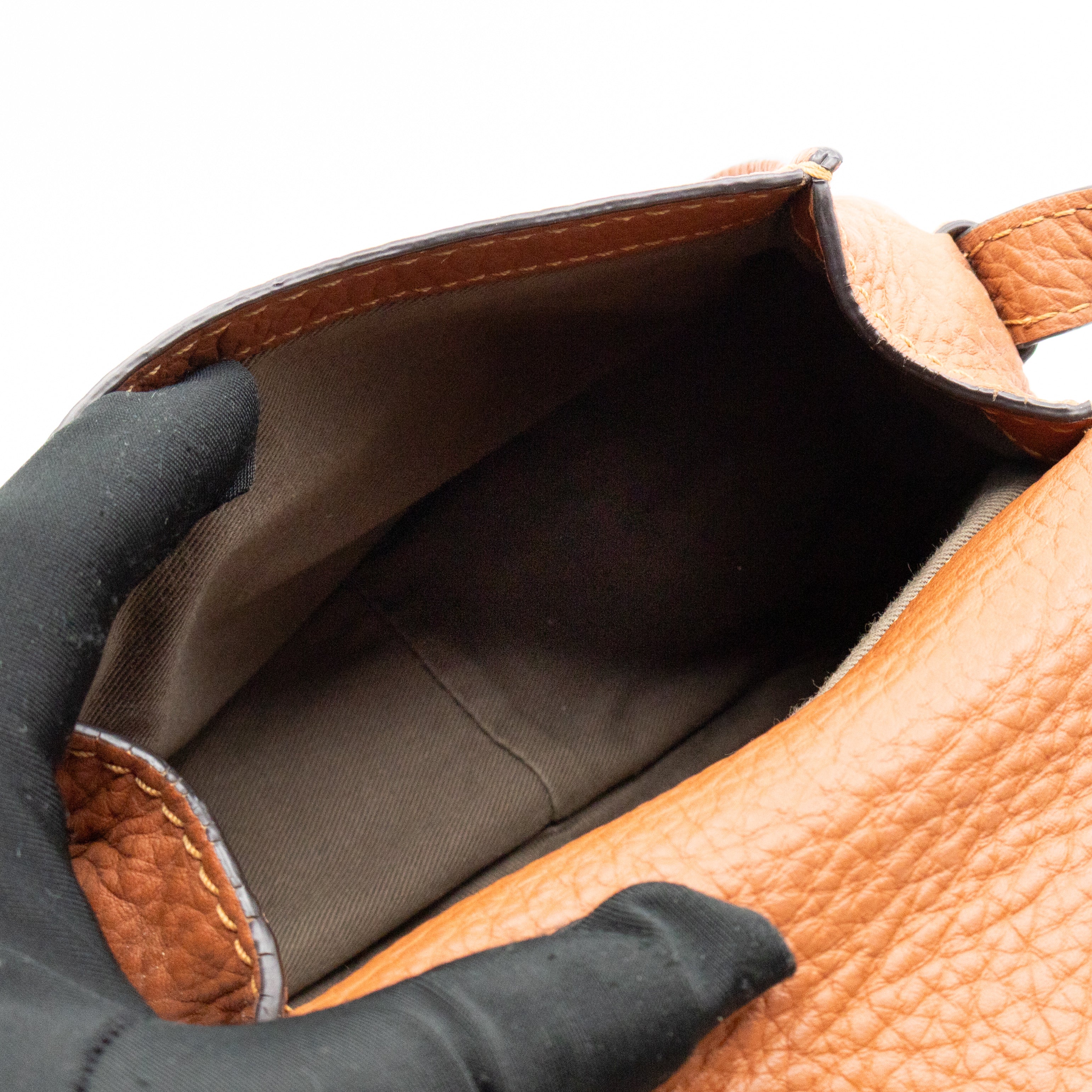 Marcie Mini Crossbody Bag Brown Leather