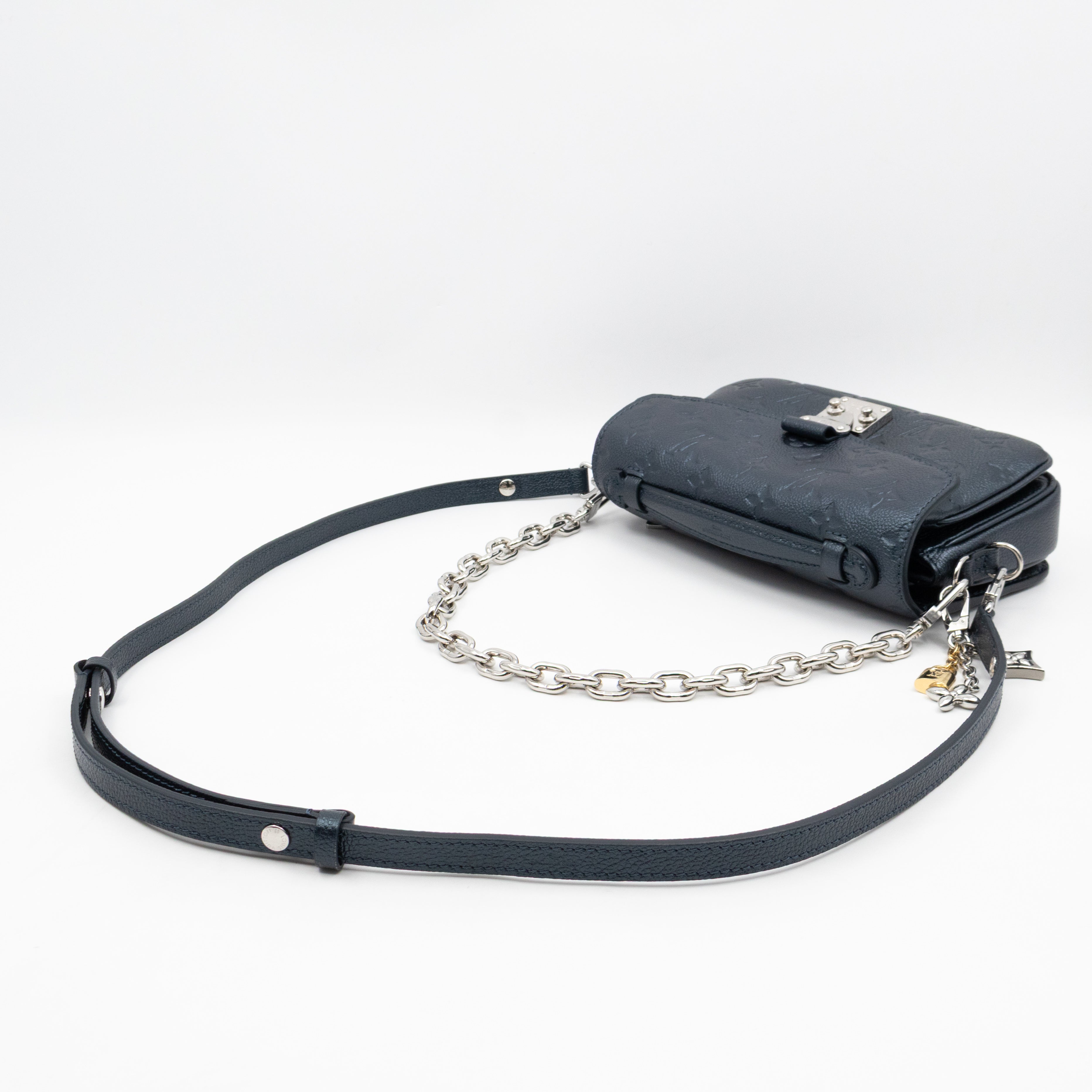 Metis East West Shimmery Ink Monogram Empreinte