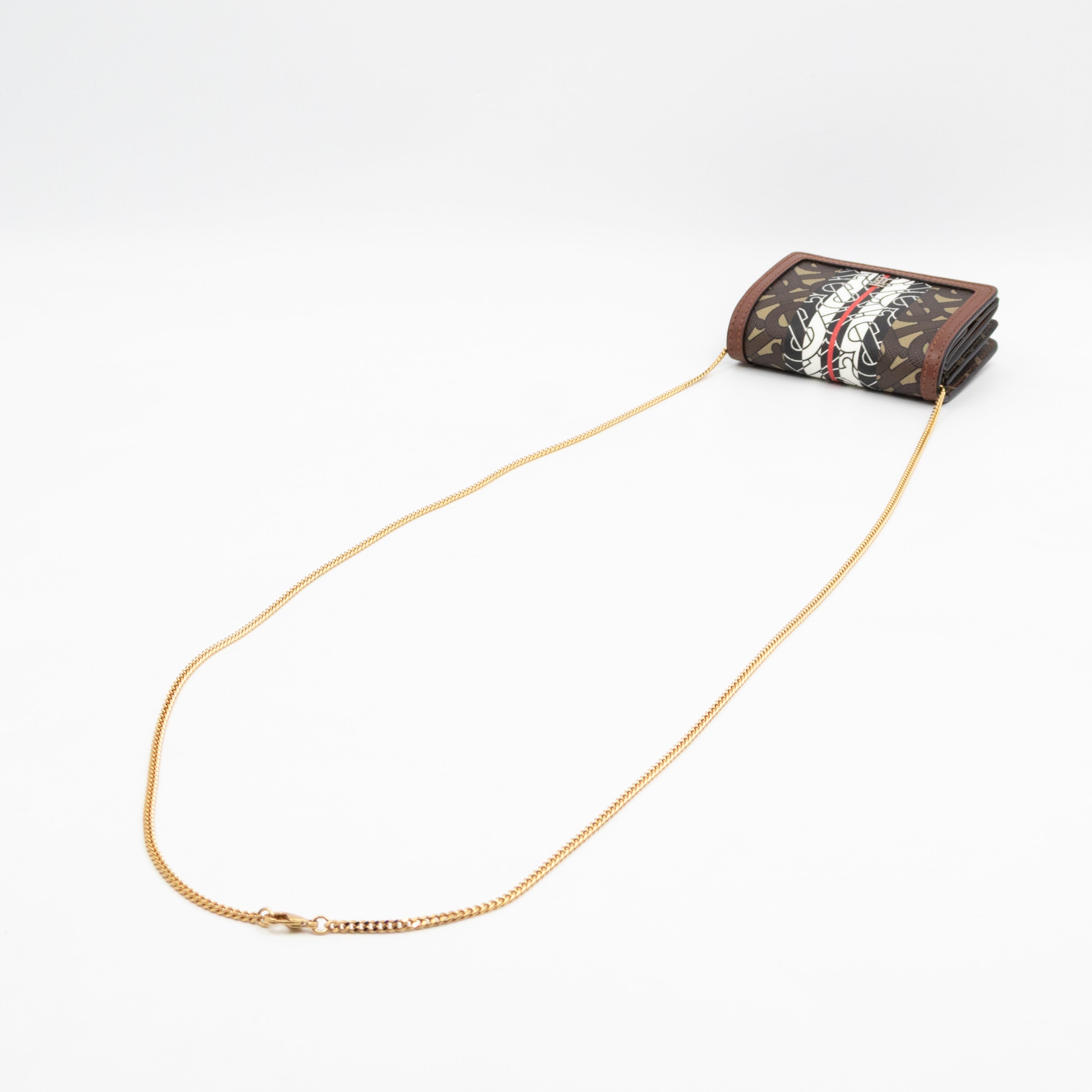 Jessie Wallet With Chain Brown TB Monogram