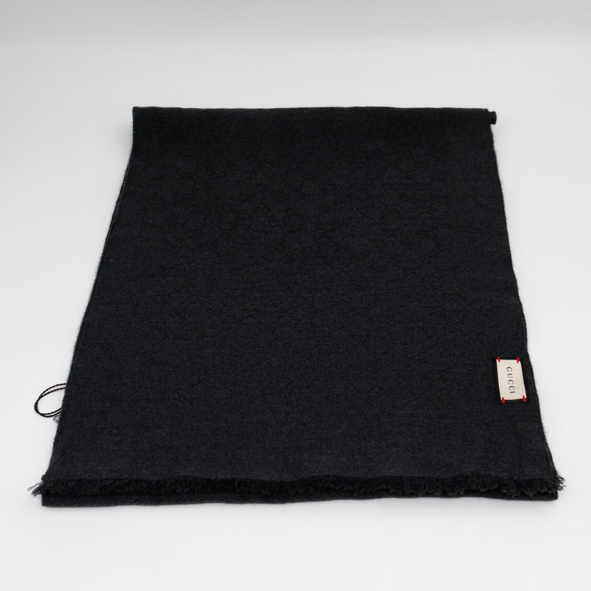 GG Wool Scarf Grey