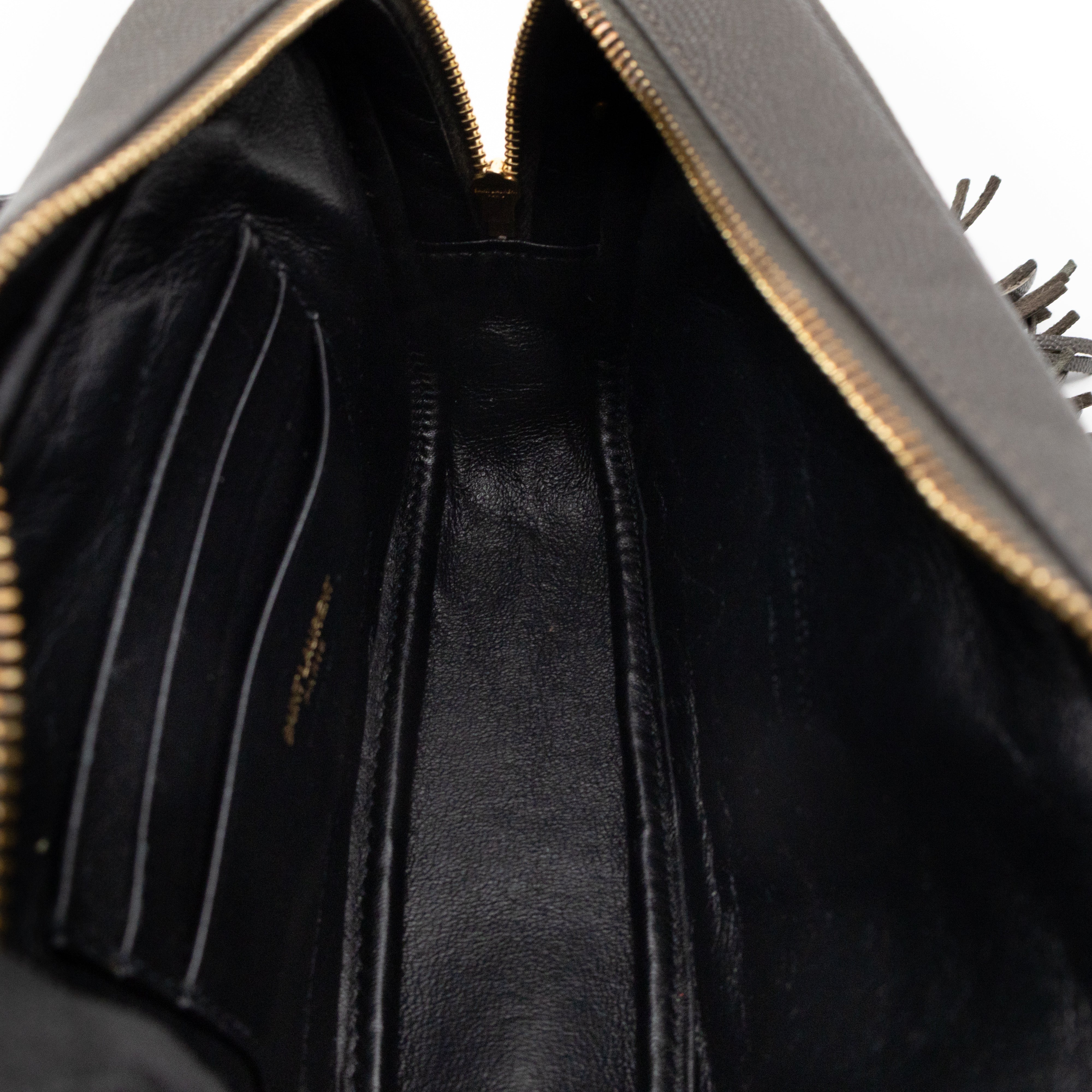 Mini Camera Bag Seaweed Grained Leather