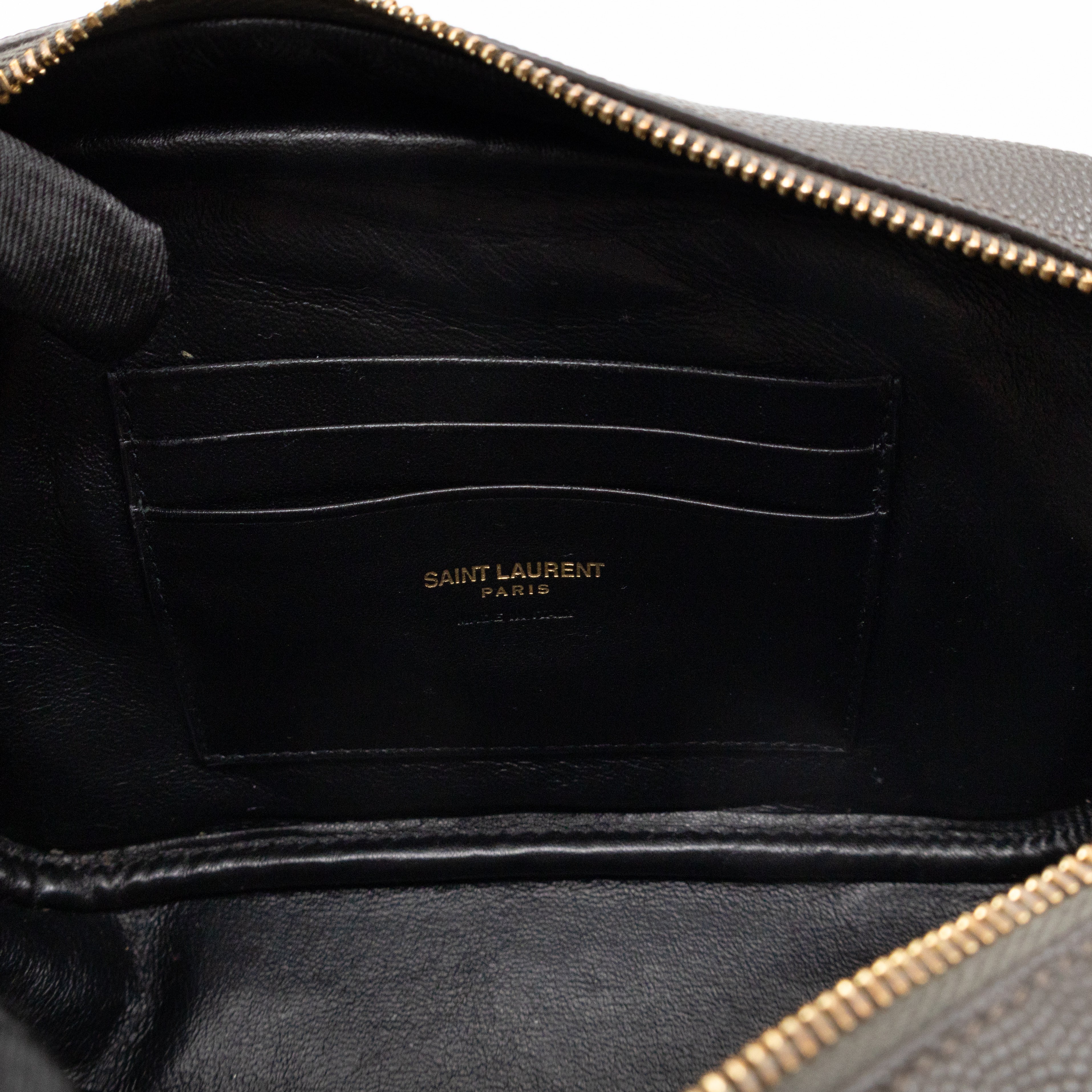 Mini Camera Bag Seaweed Grained Leather