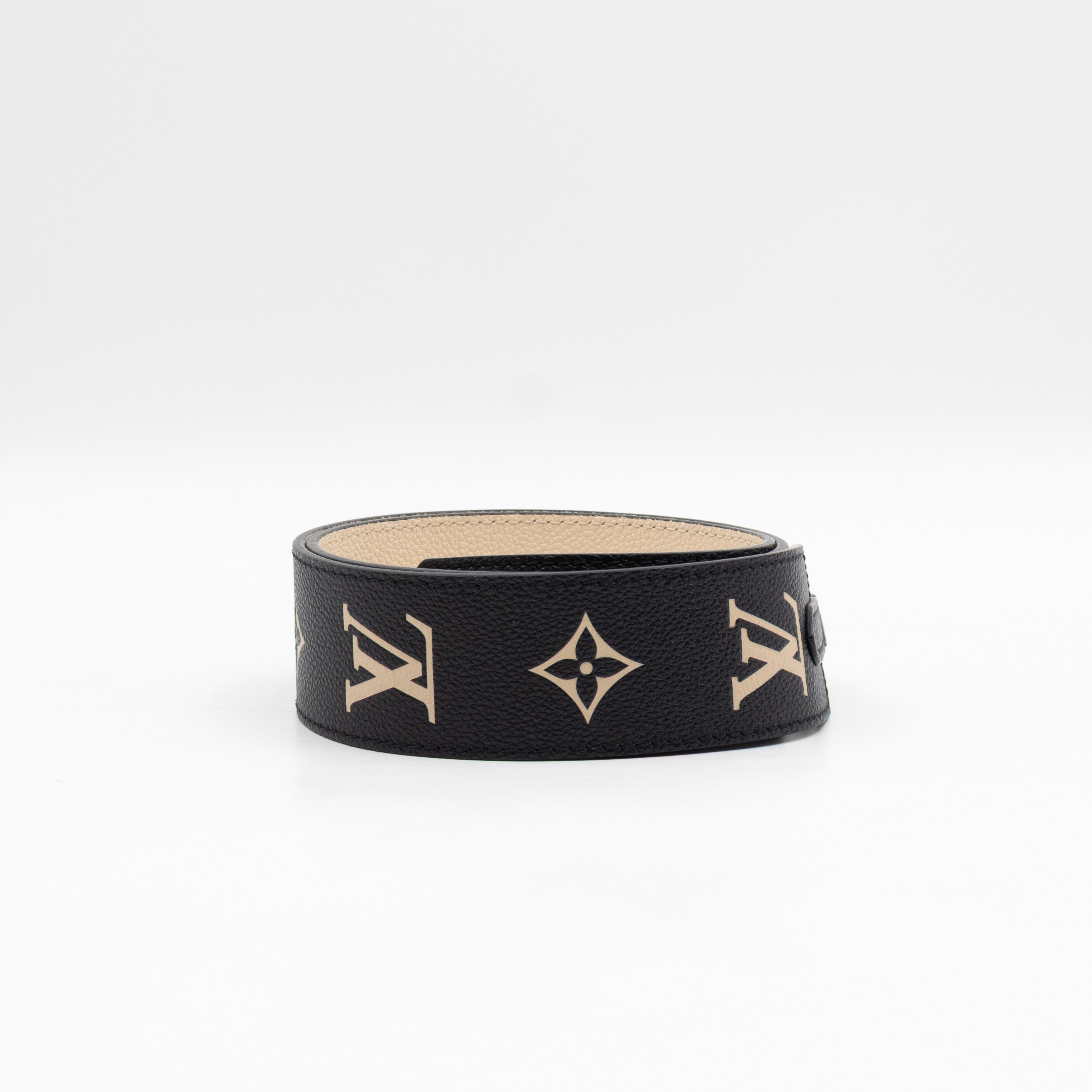 Bandouliere Strap Black & Beige Monogram Empreinte
