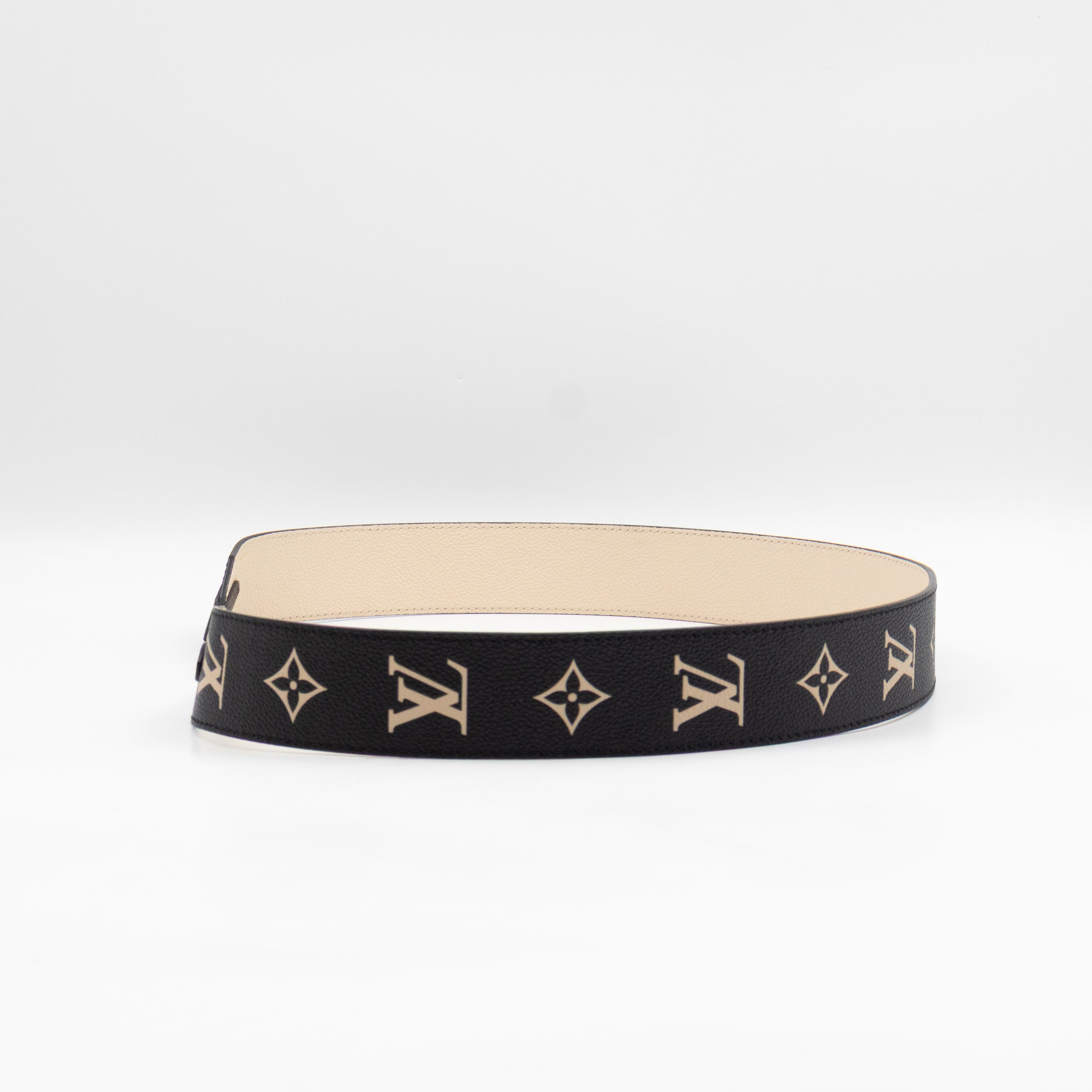 Bandouliere Strap Black & Beige Monogram Empreinte