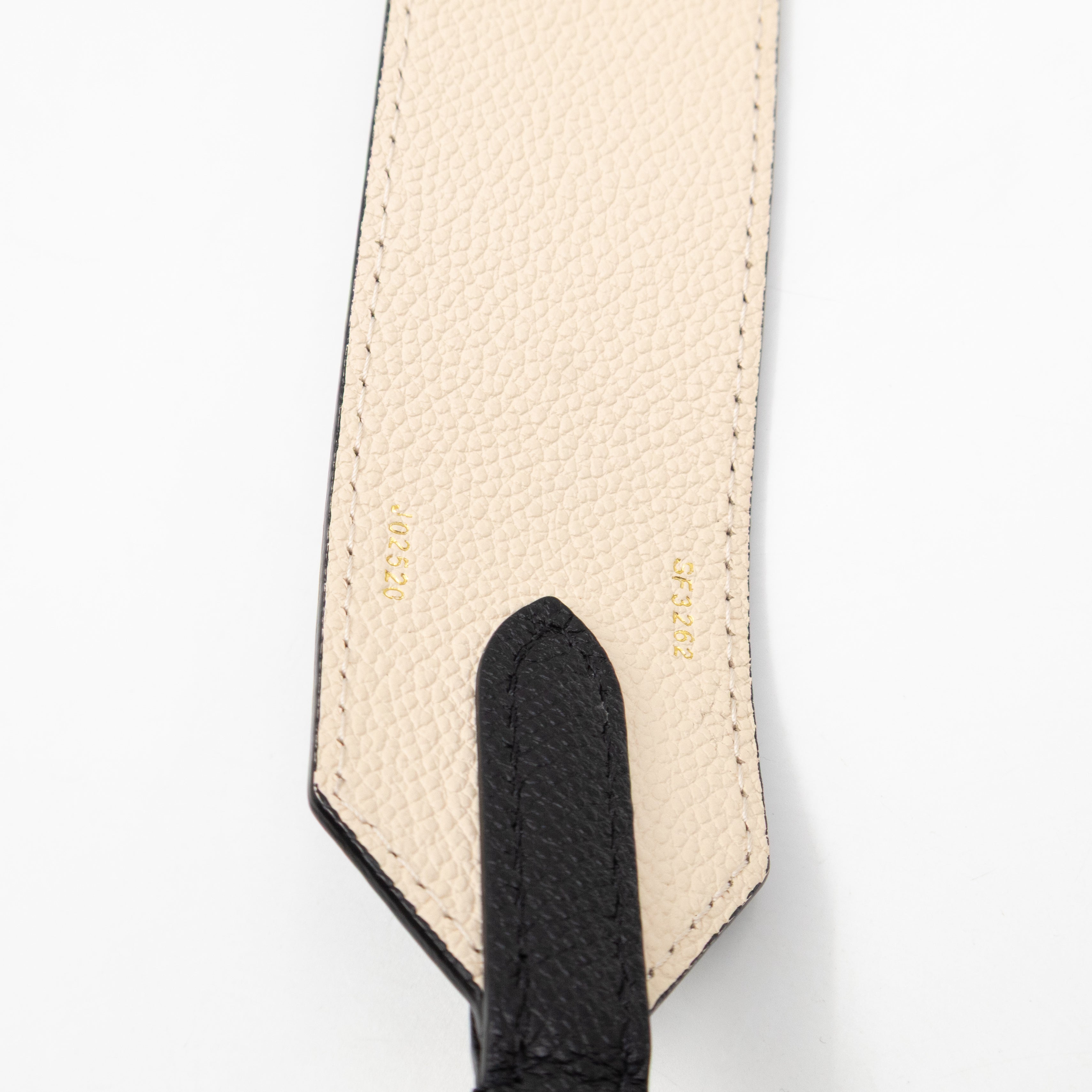 Bandouliere Strap Black & Beige Monogram Empreinte