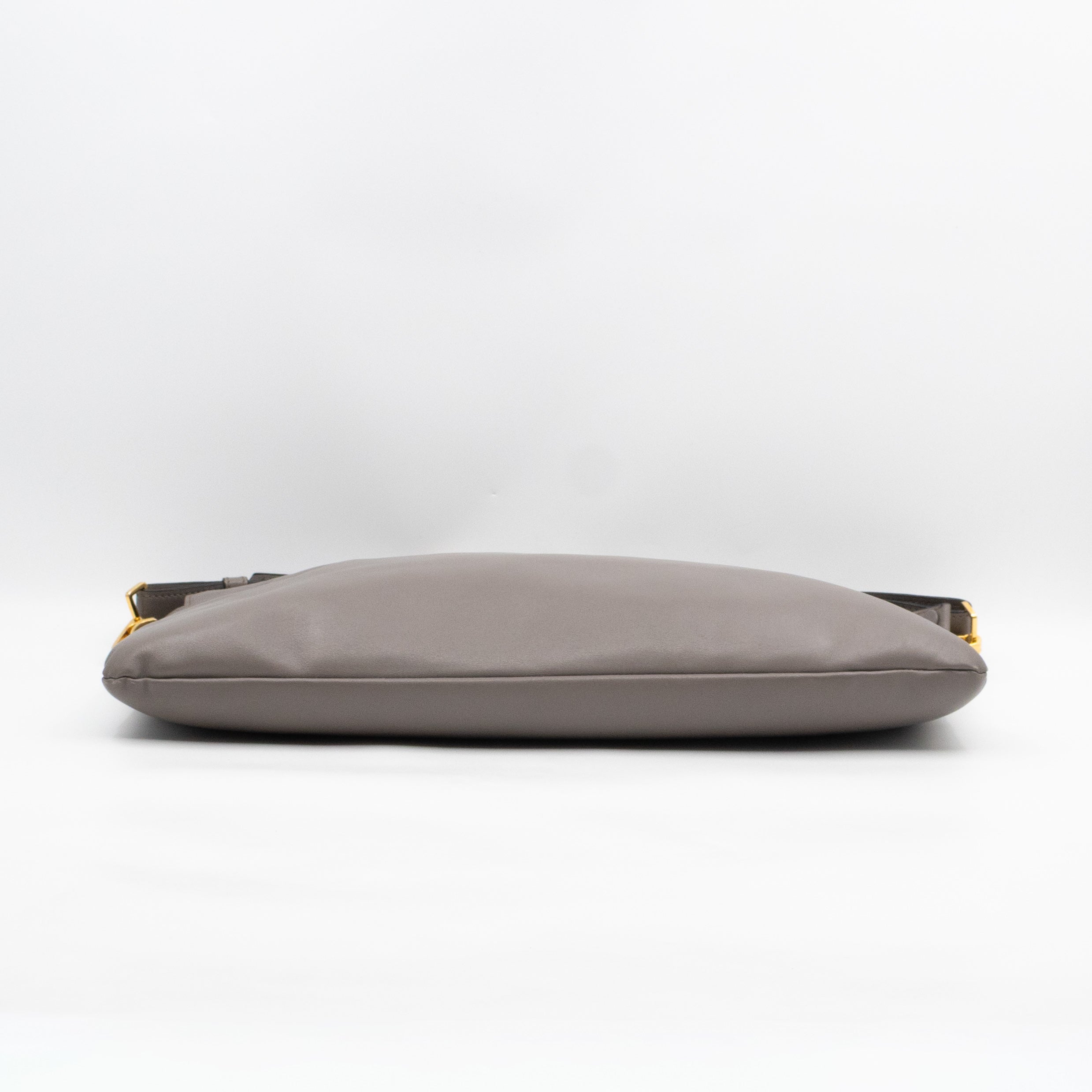 Shoulder Bag Argilla Grey Soft Calf Leather