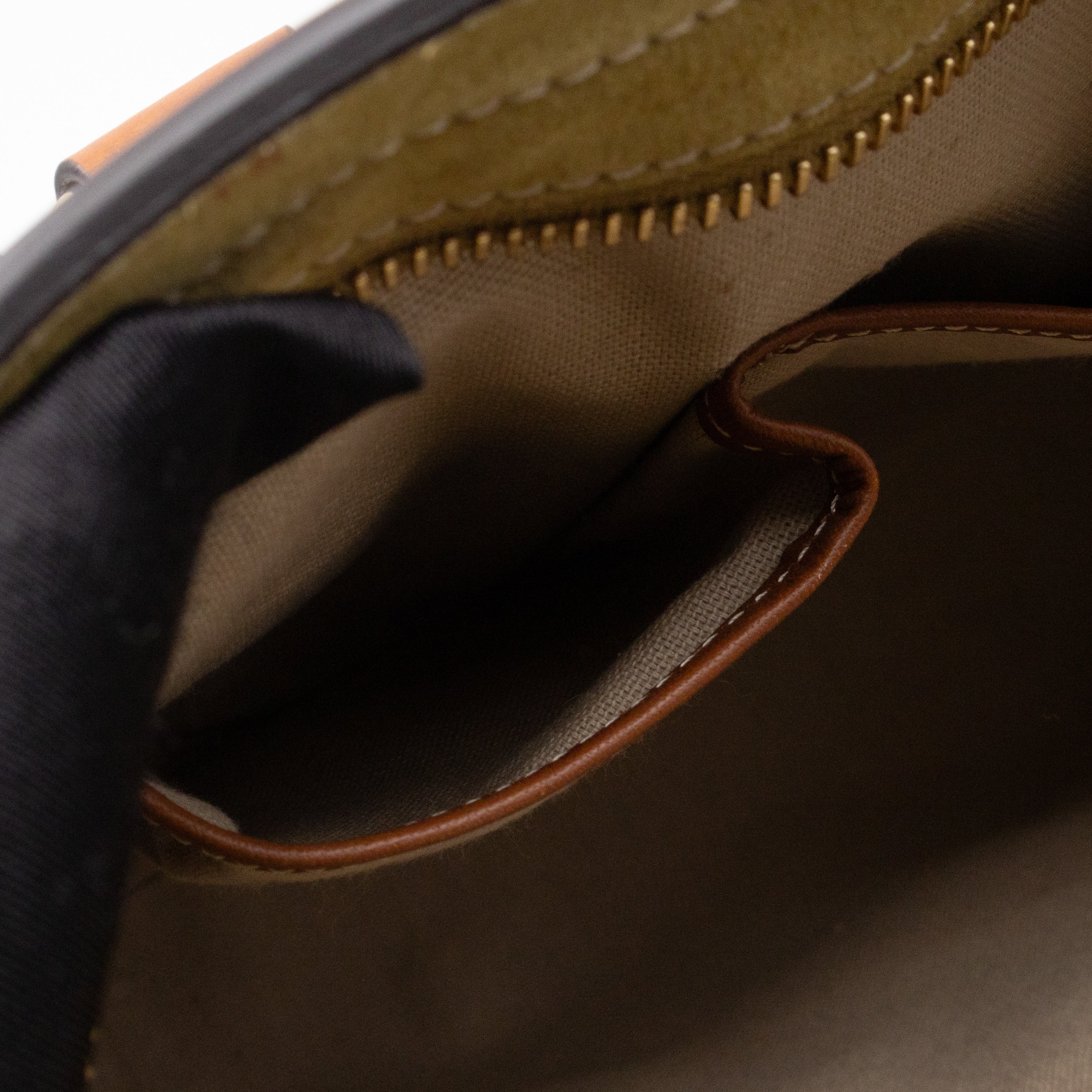 Alchester Satchel Bag Brown & Yellow Leather