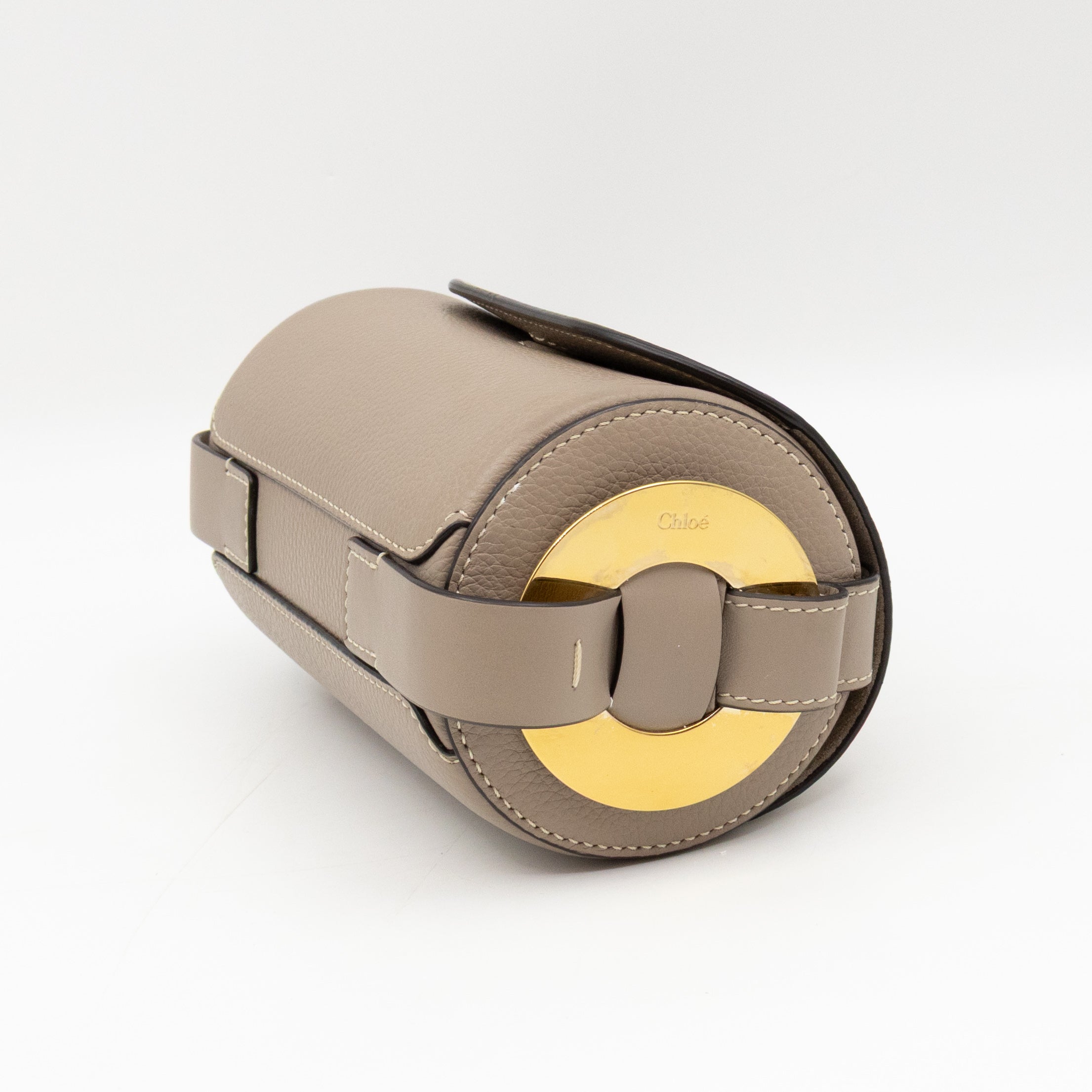 Darryl Mini Crossbody Bag Grey Leather