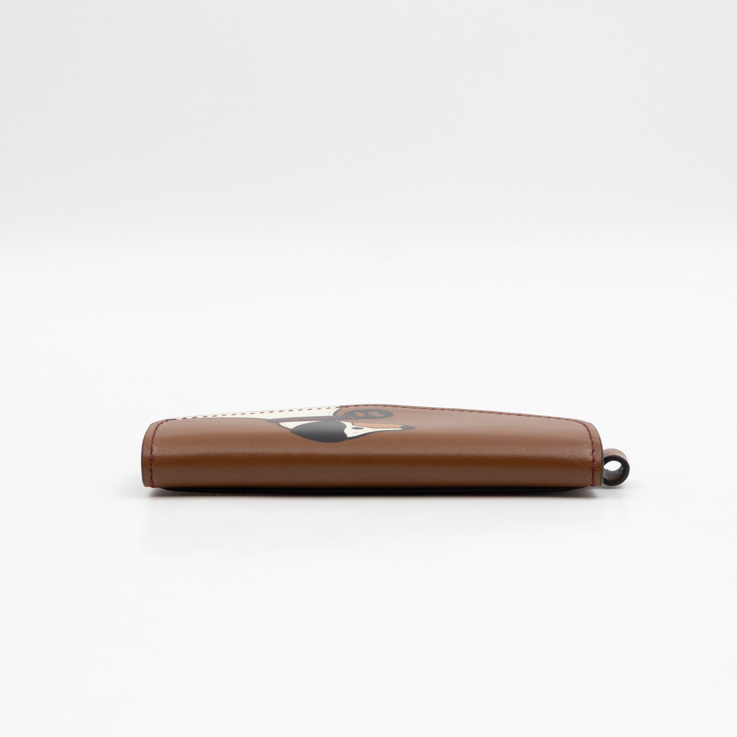 Multifunction Lanyard With Dog Print GG Supreme Brown