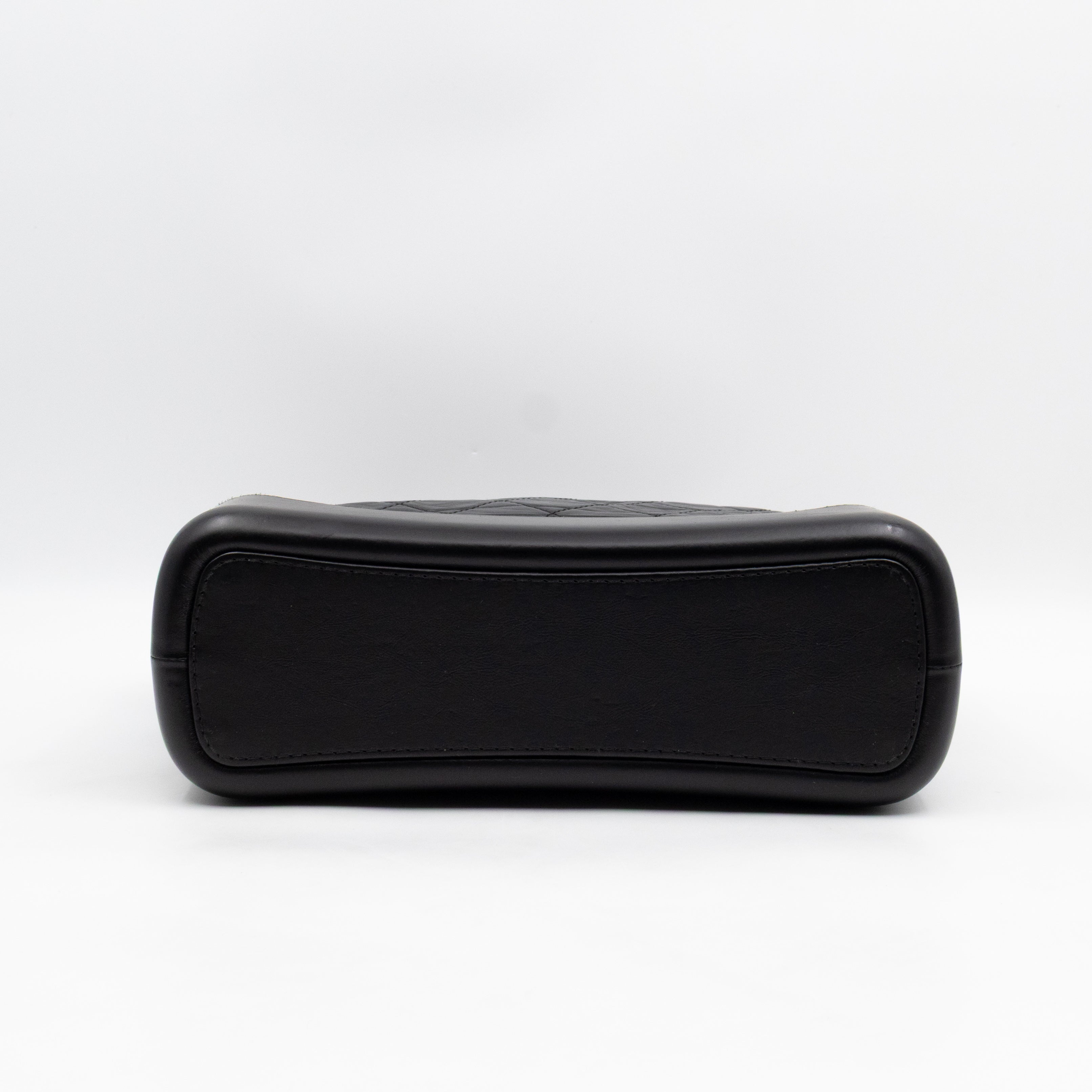 Gabrielle Hobo Medium Black Calfskin Leather