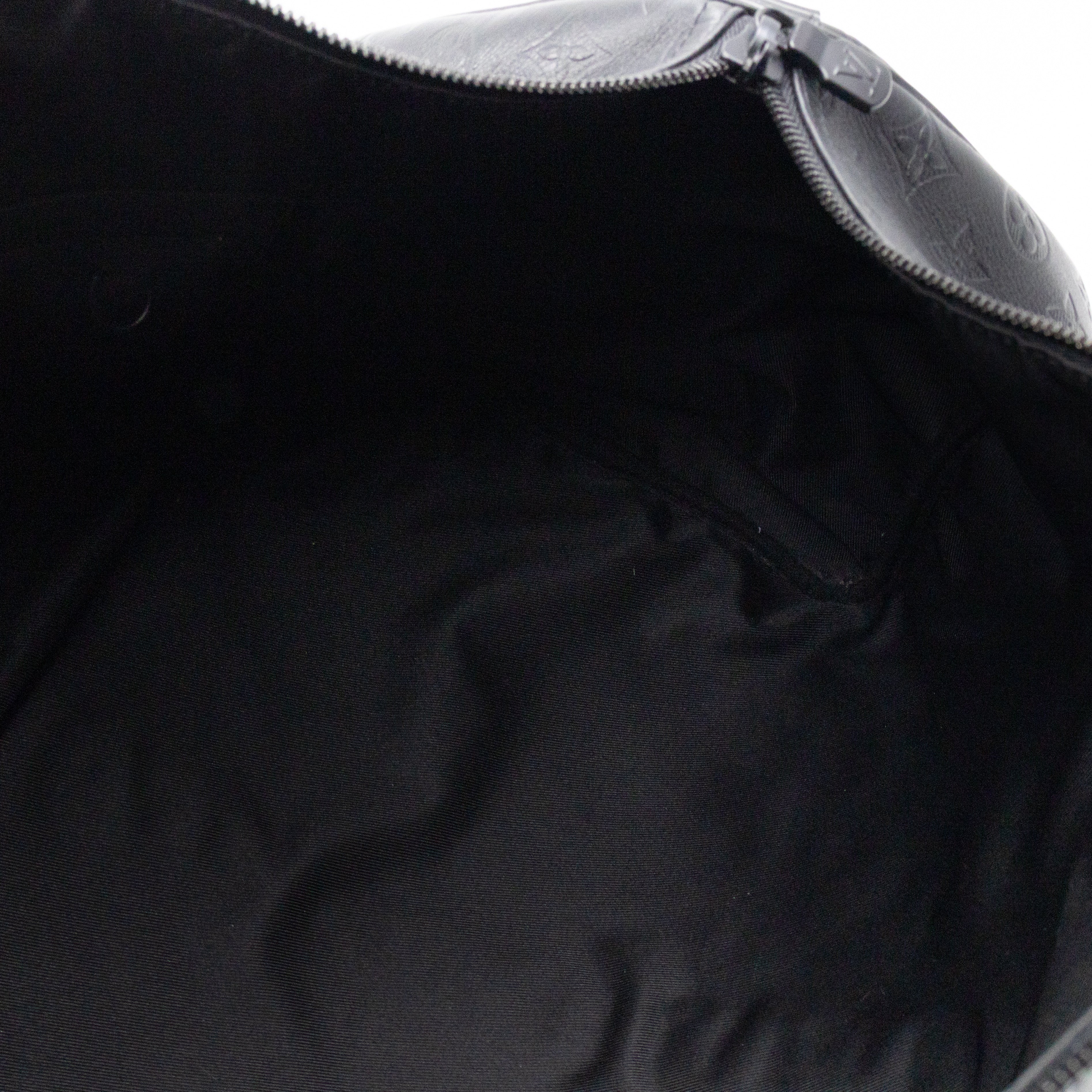 Keepall 50 Bandouliere Black Shadow Leather
